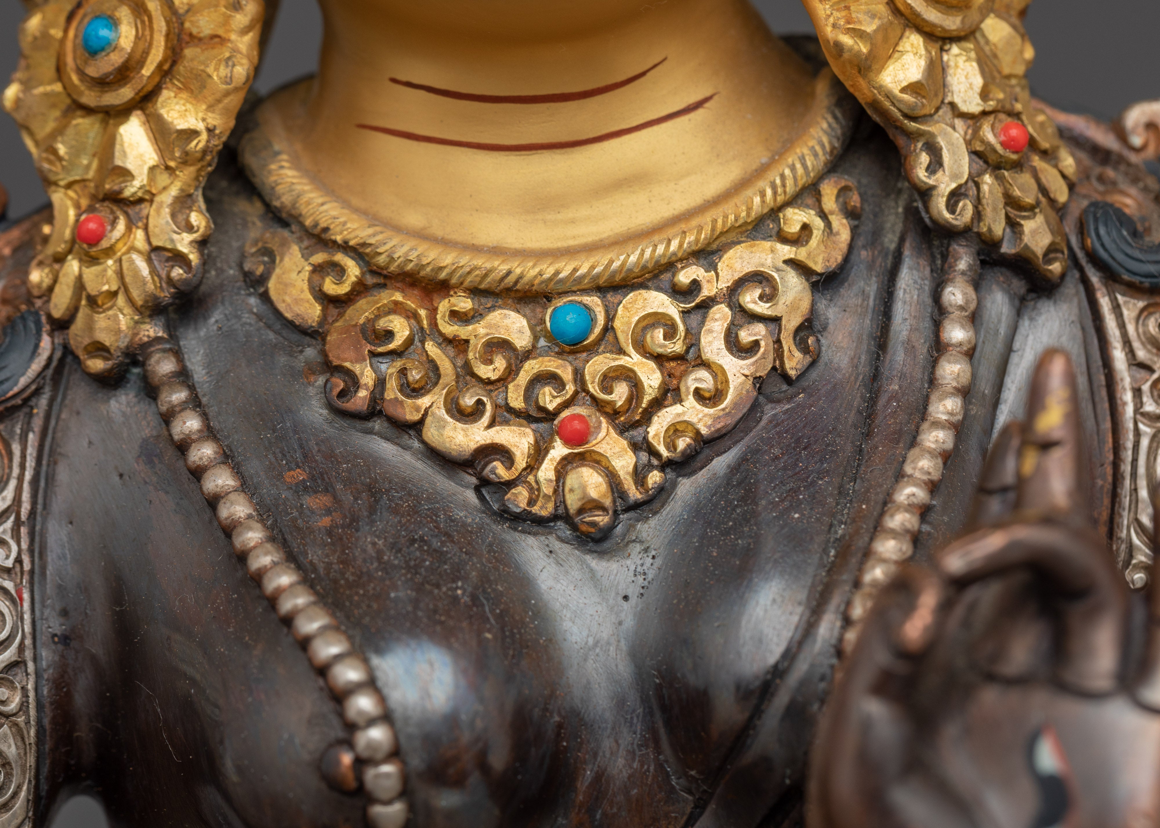 Seven-eyed Goddess White Tara Statue | Buddhist Healing Goddess