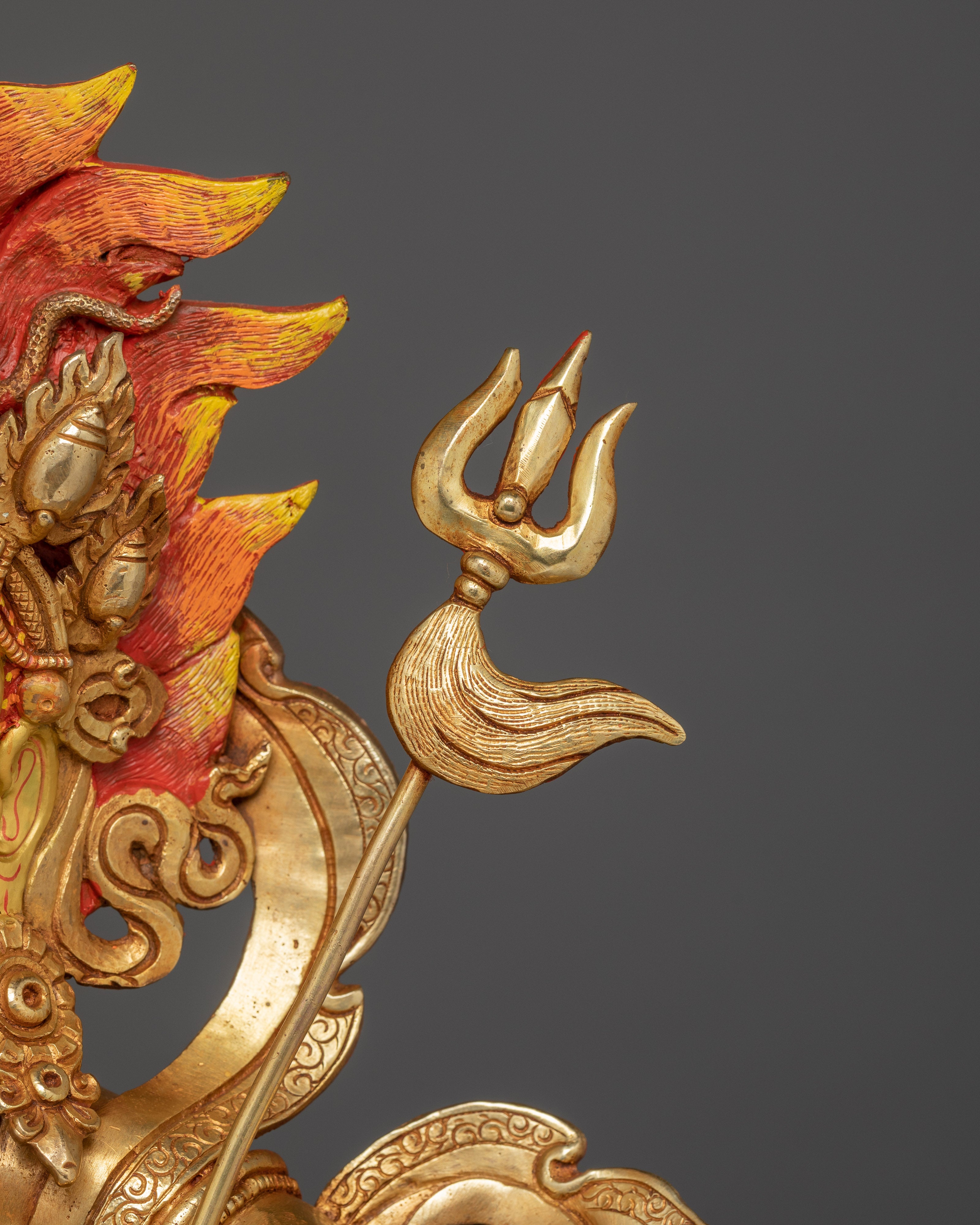 White Dzambhala Statue: Wealth Deity with Dragon
