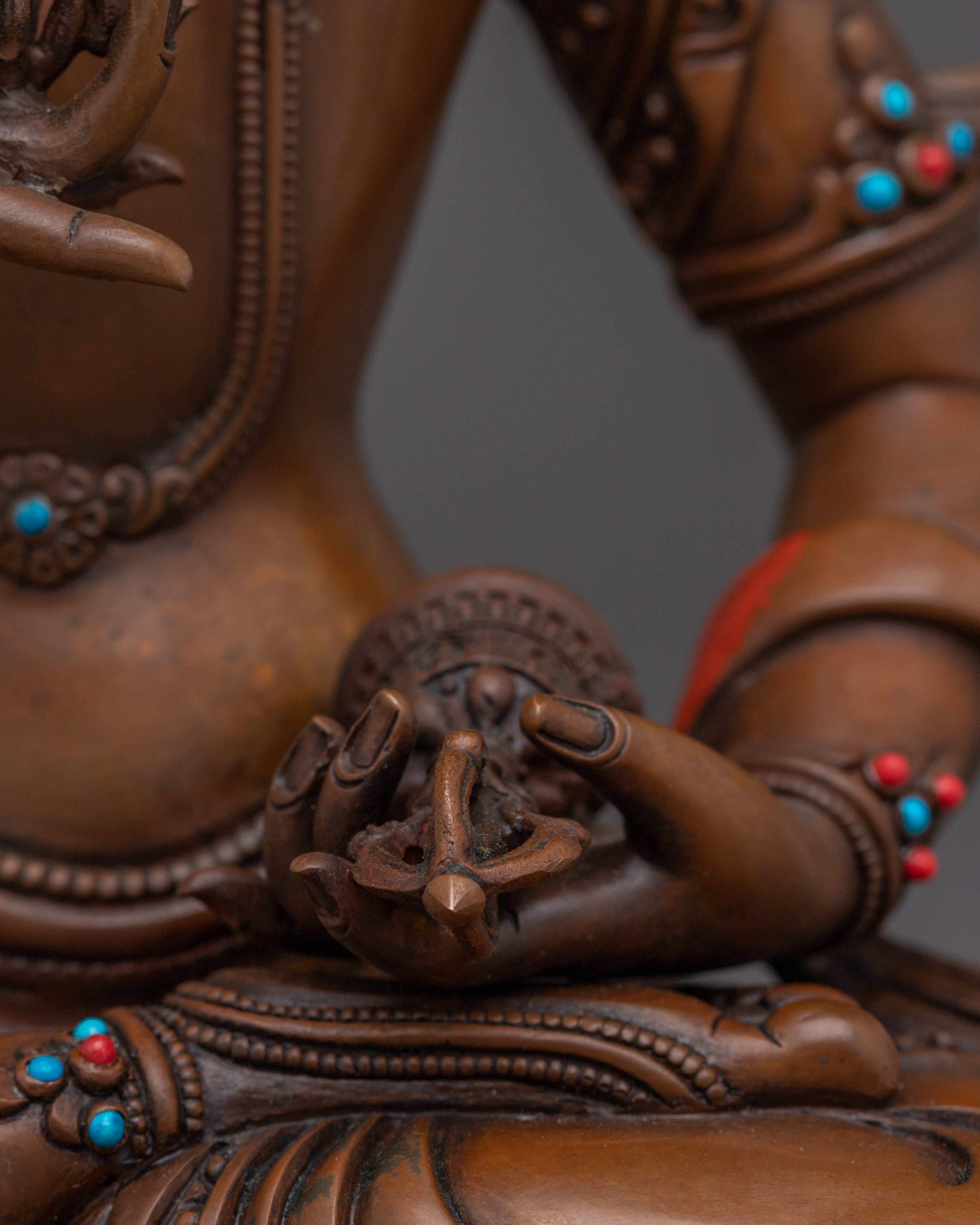 Sacred Oxidized Vajrasattva Figurine | Icon for Spiritual Healing