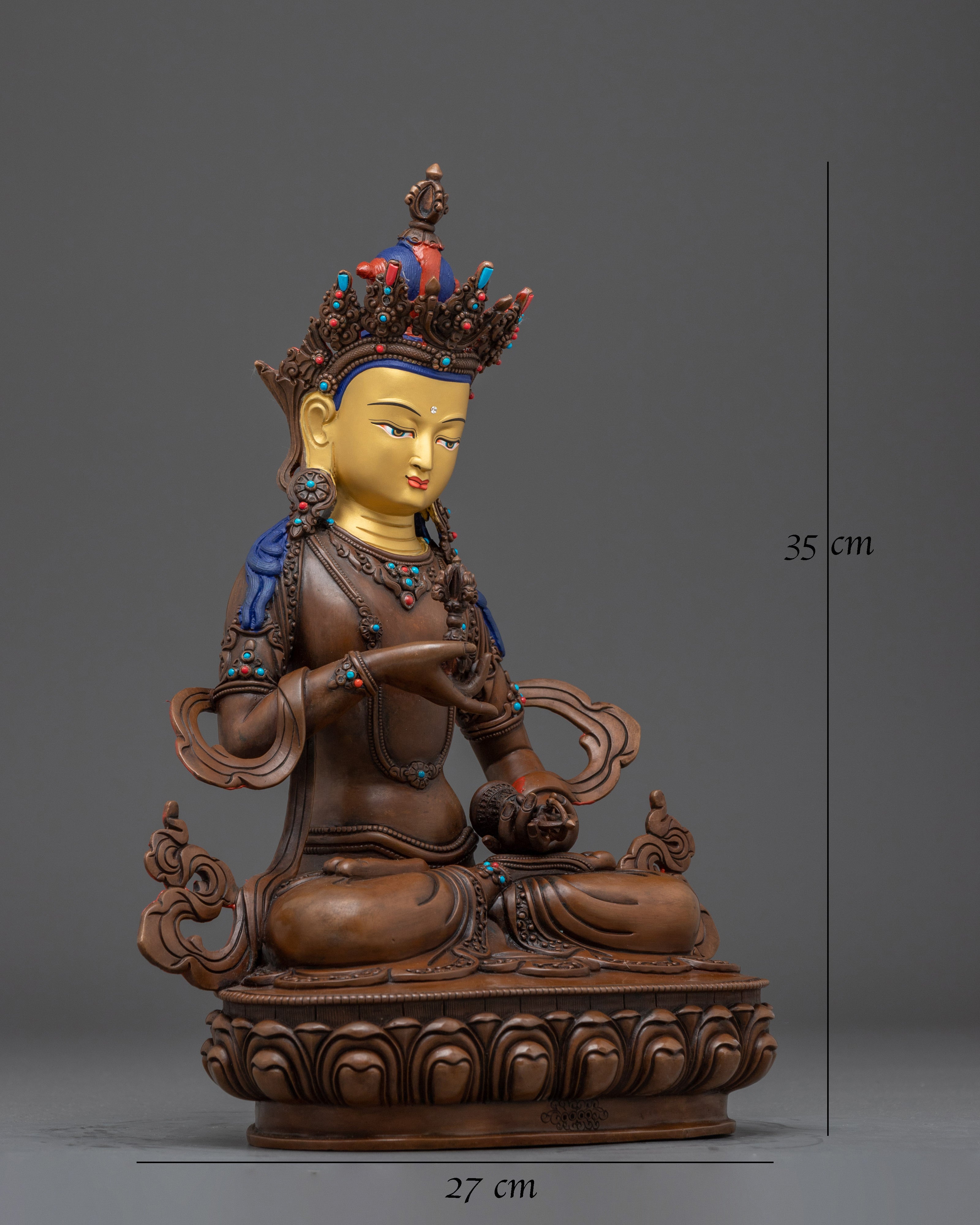 Sacred Oxidized Vajrasattva Figurine