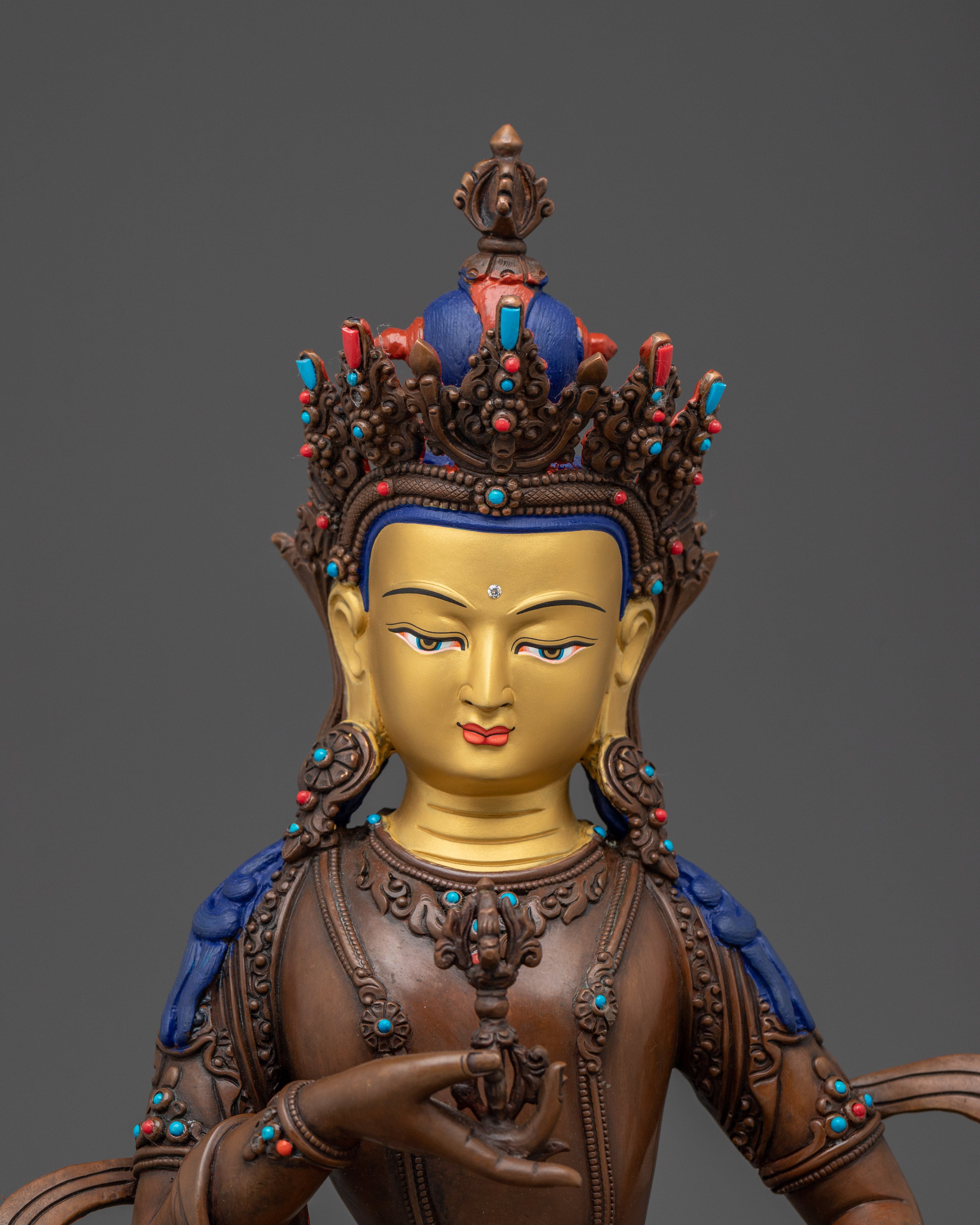 Sacred Oxidized Vajrasattva Figurine | Icon for Spiritual Healing