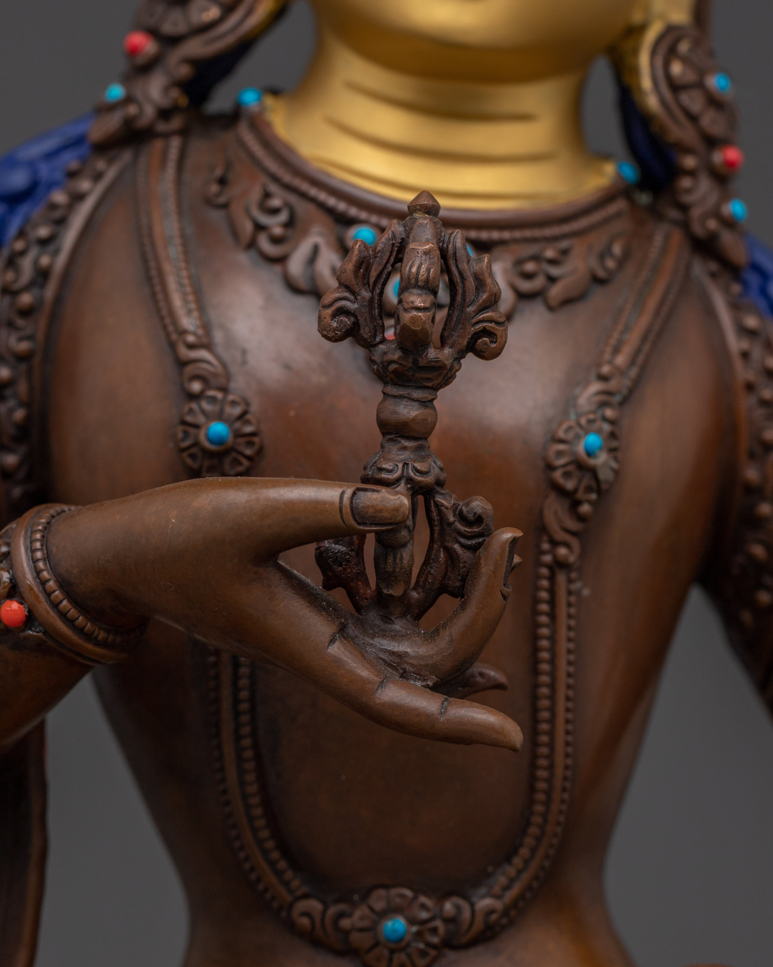 Sacred Oxidized Vajrasattva Figurine | Icon for Spiritual Healing