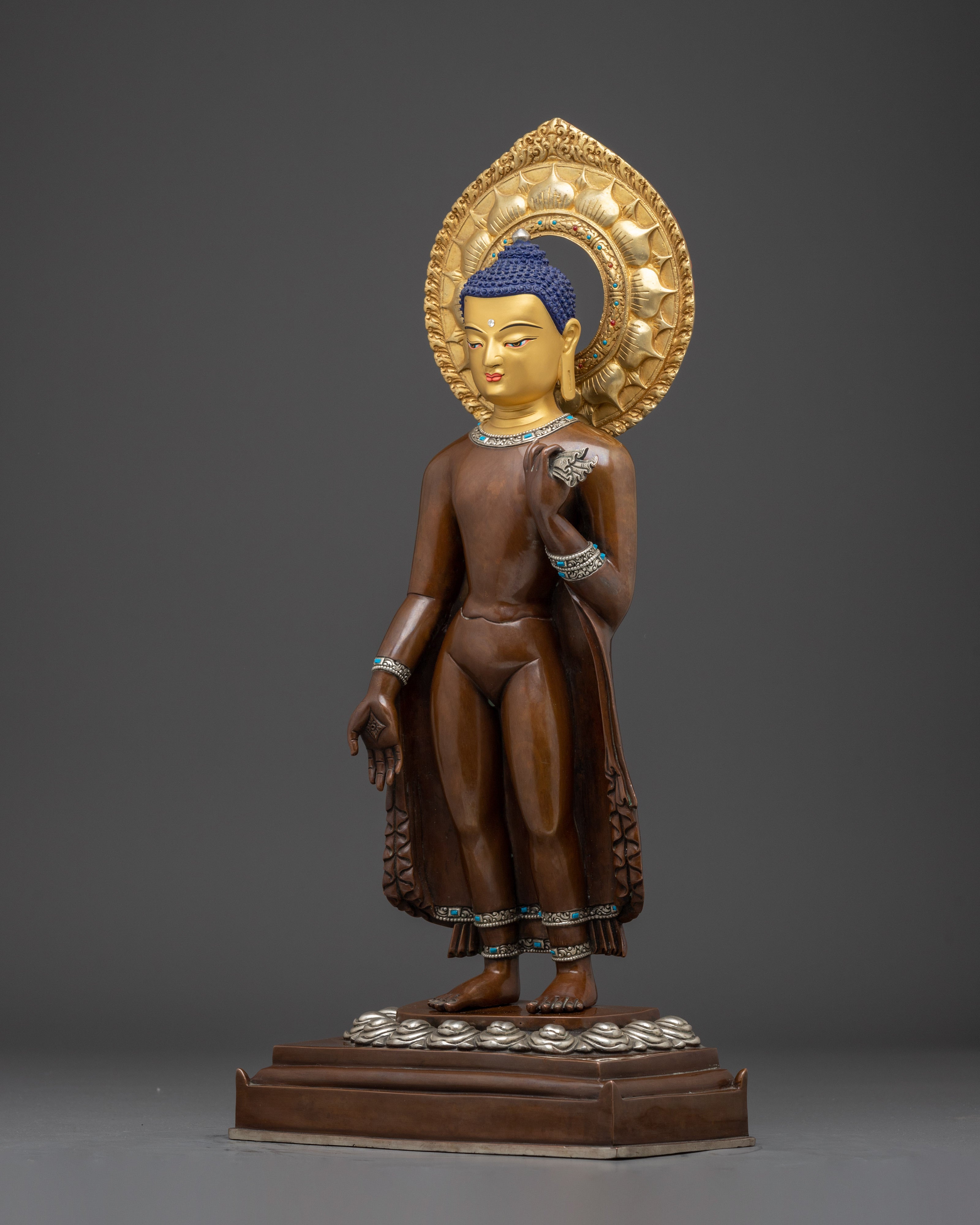 Standing Buddha Dipankara Statue | Tibetan Sculpture Art