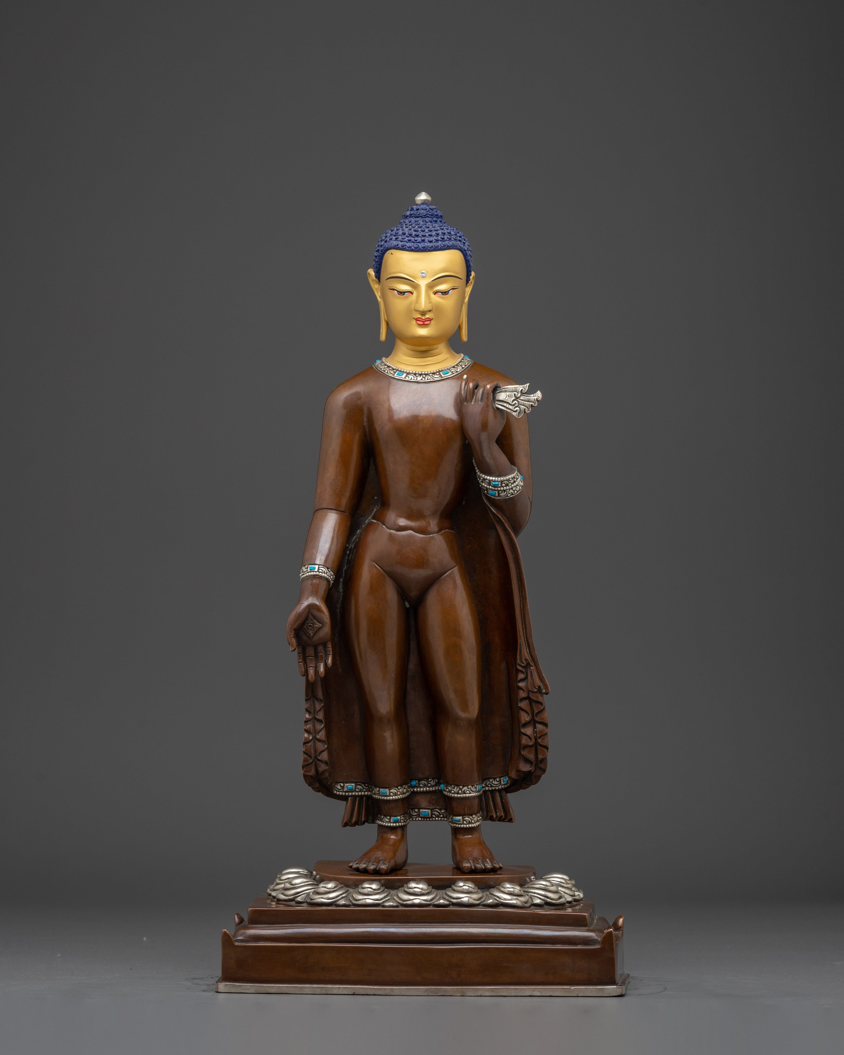 Standing Buddha Dipankara Statue | Tibetan Sculpture Art