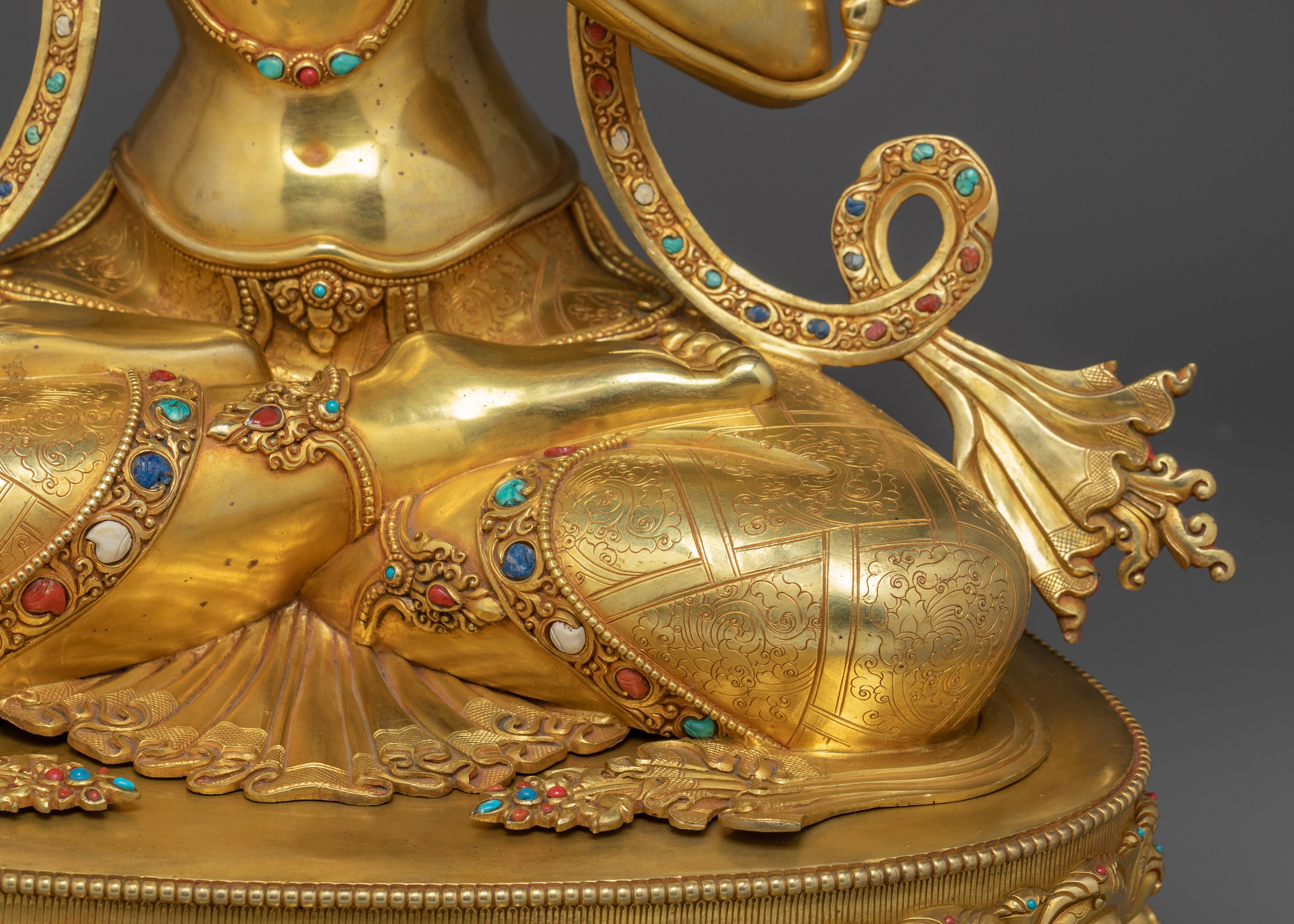 Manjushri Artwork: Golden Spiritual Decor