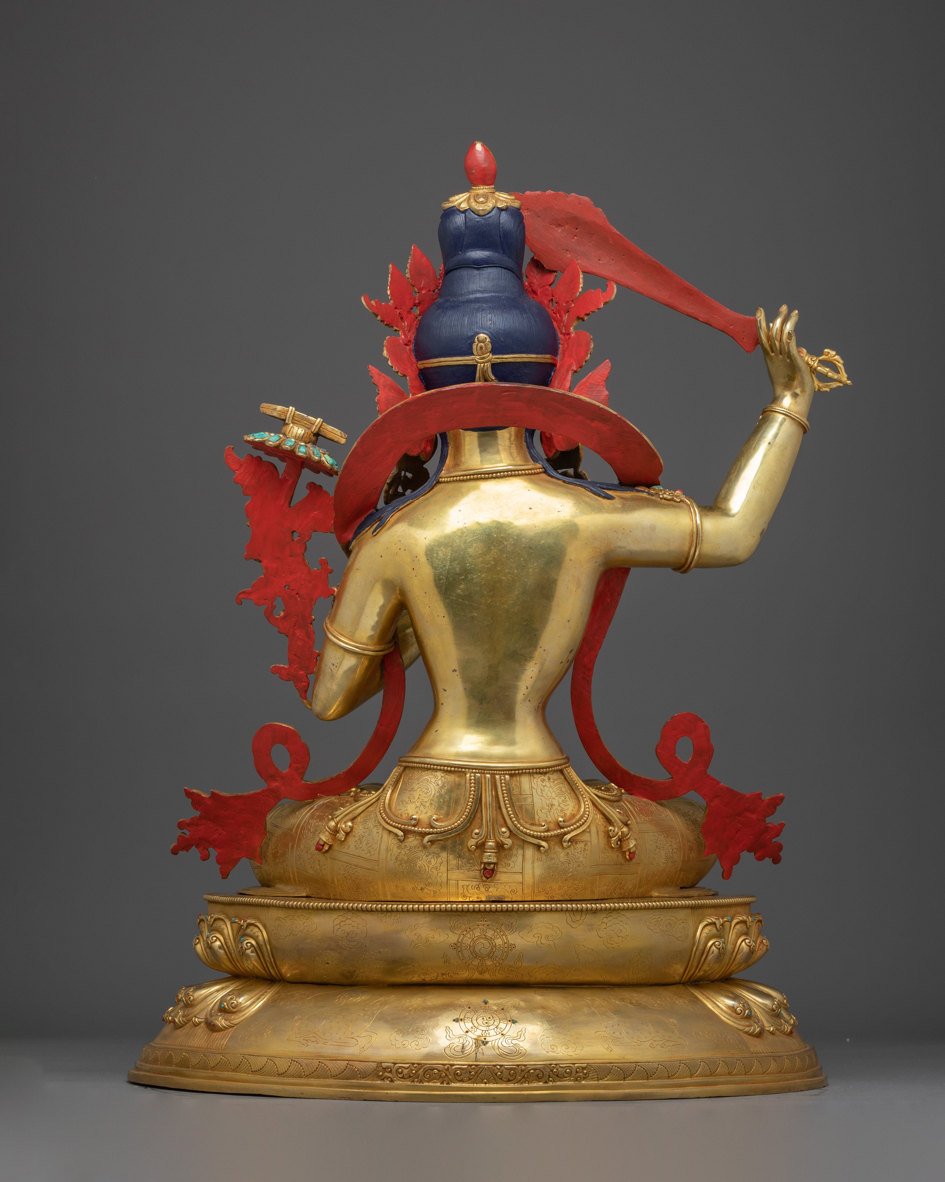 Manjushri Artwork: Golden Spiritual Decor