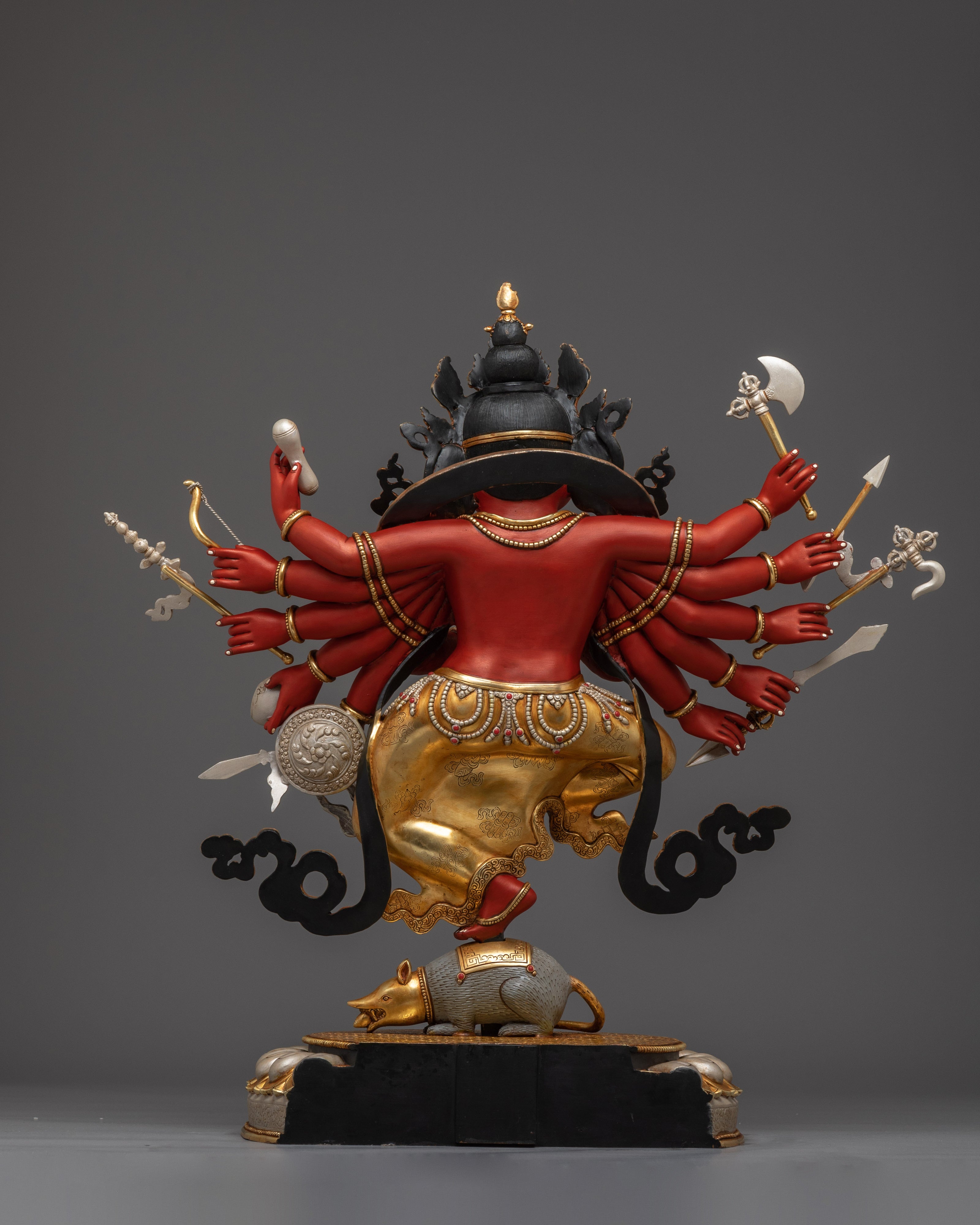 Multi-armed Ganesha Statue | Embodiment of Intelligence and Wisdom