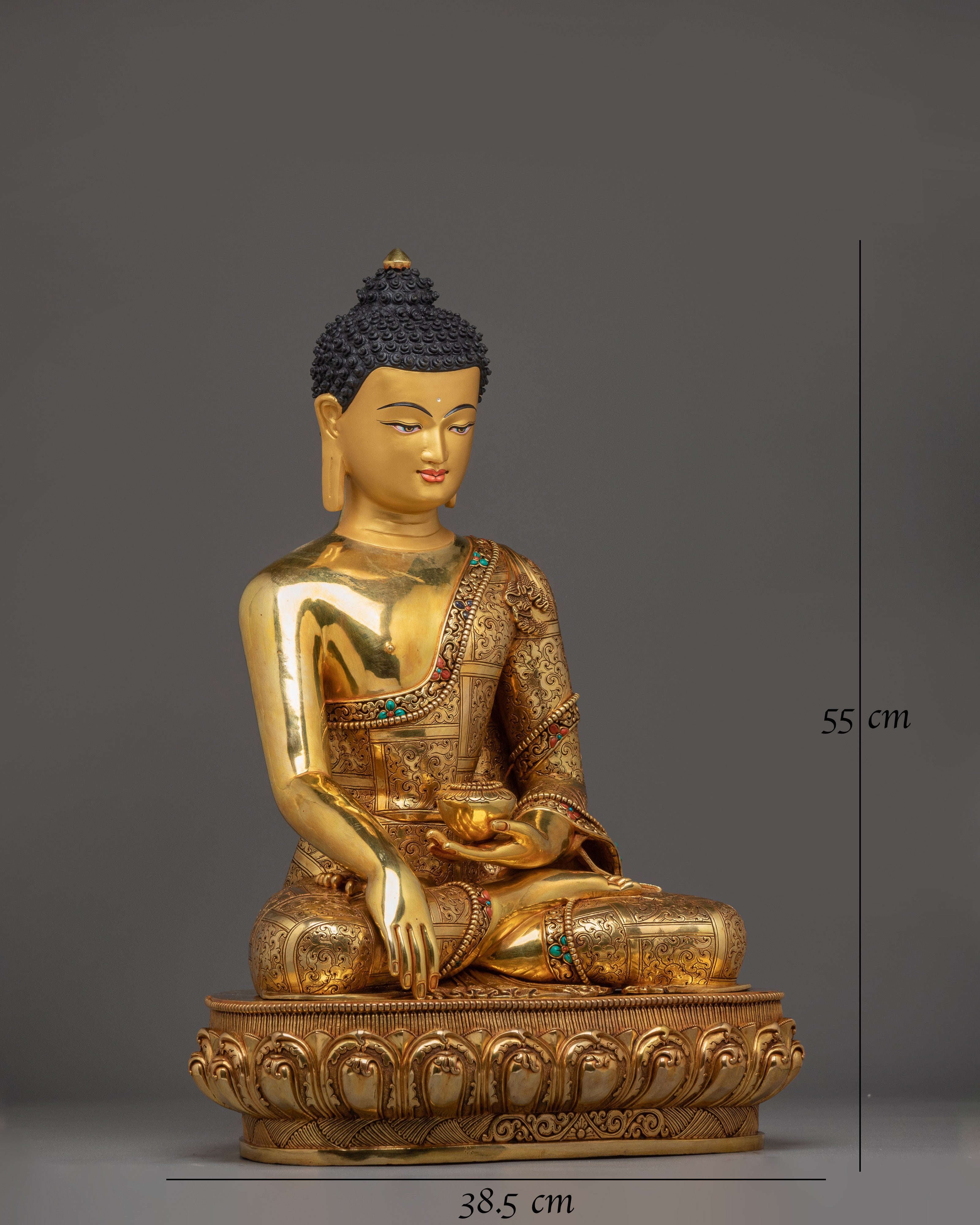 Enlightened Golden Shakyamuni Buddha Artwork