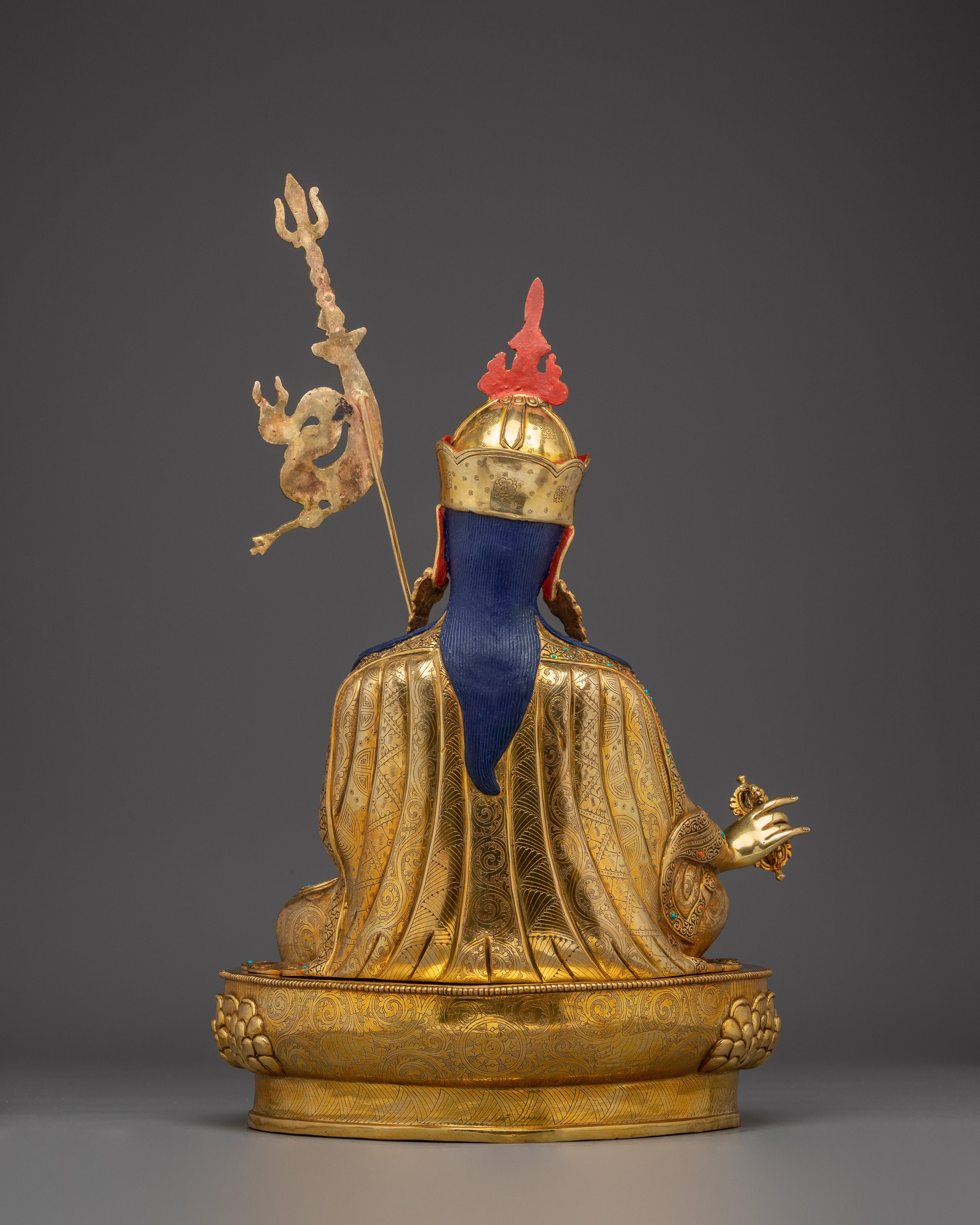 Guru Rinpoche, Founder of Vajrayana Tradition | Handcrafted Icon of Enlightened Power