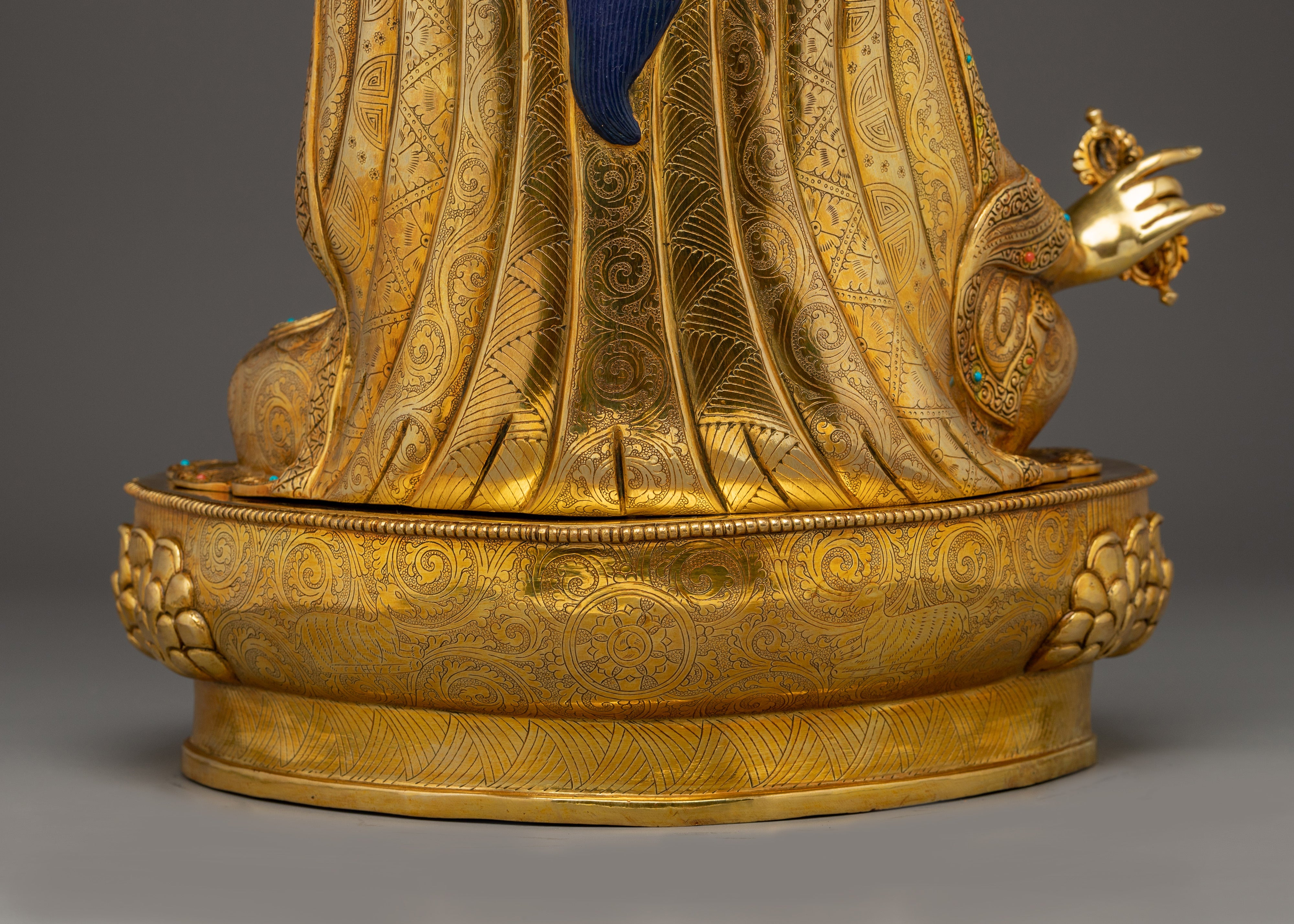 Guru Rinpoche, Founder of Vajrayana Tradition | Handcrafted Icon of Enlightened Power