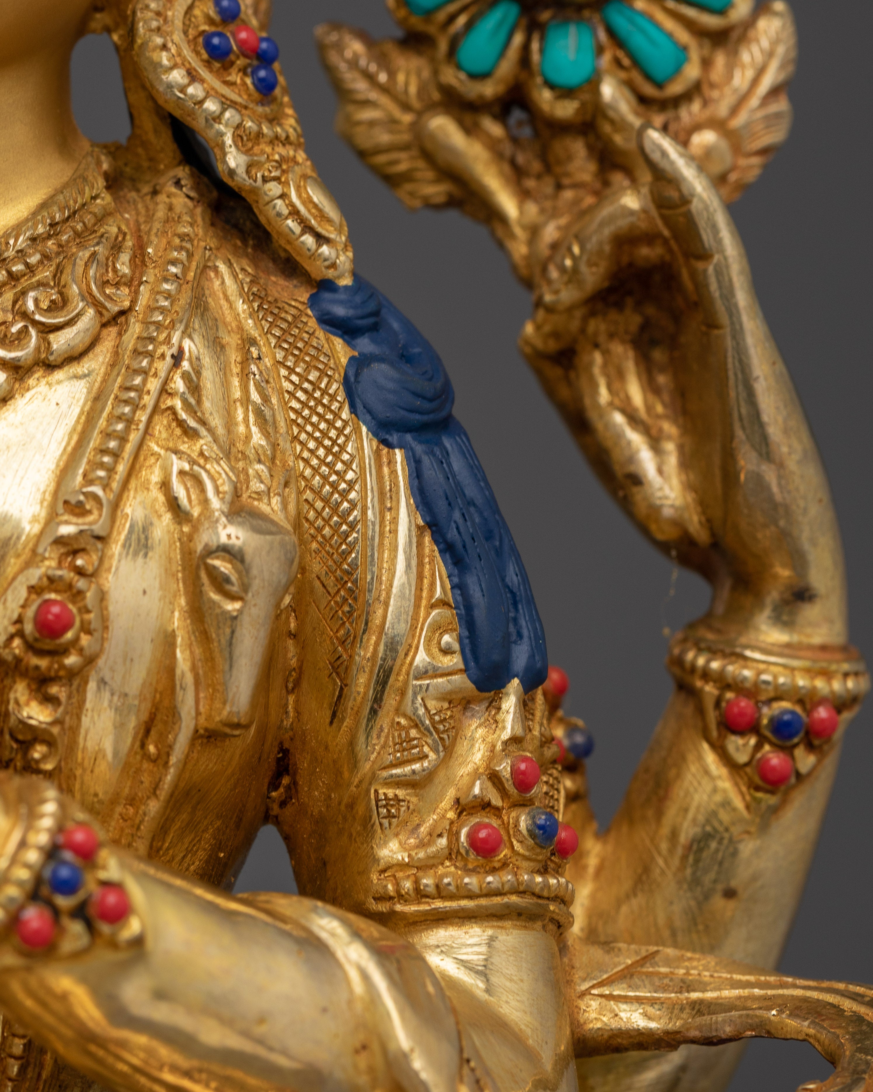 Compassion Buddha Chenrezig Art | Peaceful Sculpture for Sacred Space and Meditation