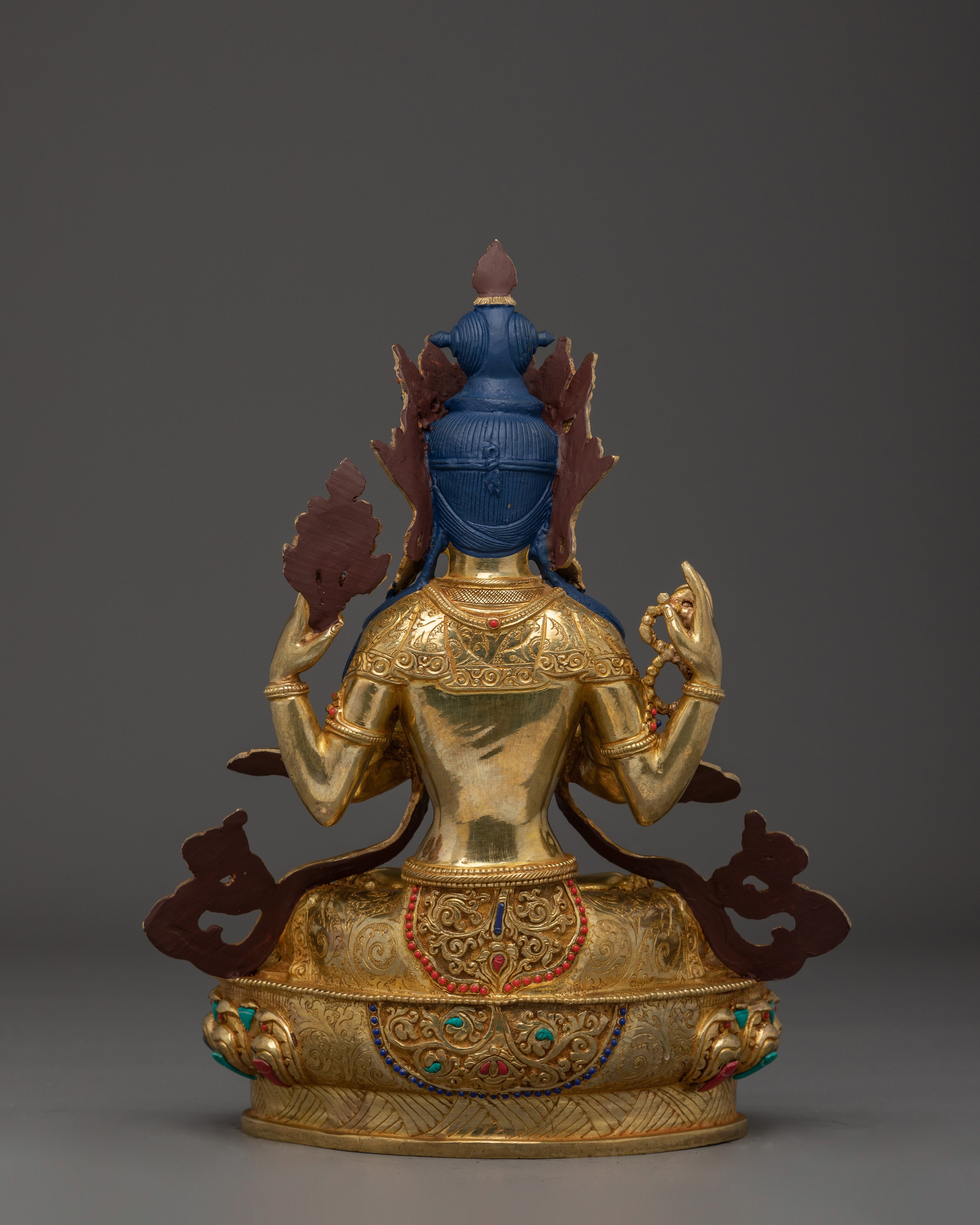 Compassion Buddha Chenrezig Art | Peaceful Sculpture for Sacred Space and Meditation