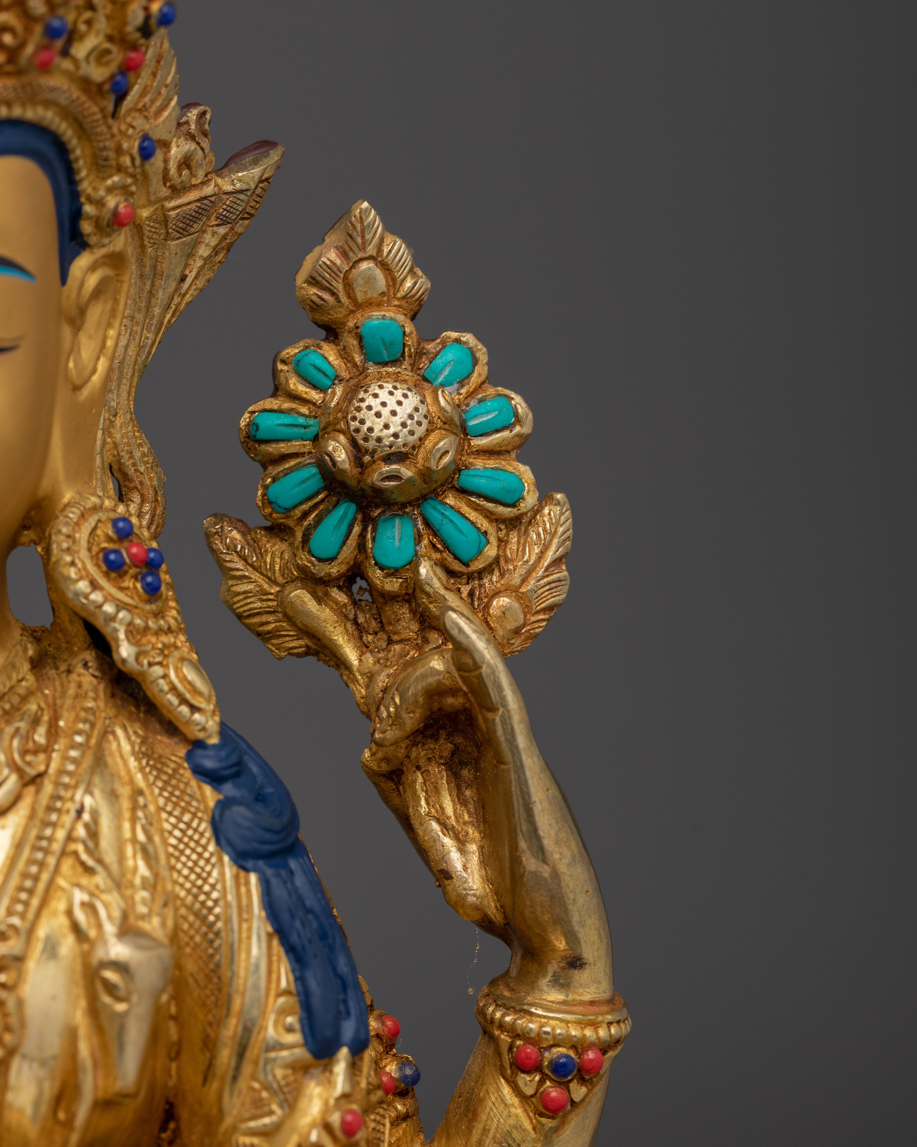 Compassion Buddha Chenrezig Art | Peaceful Sculpture for Sacred Space and Meditation