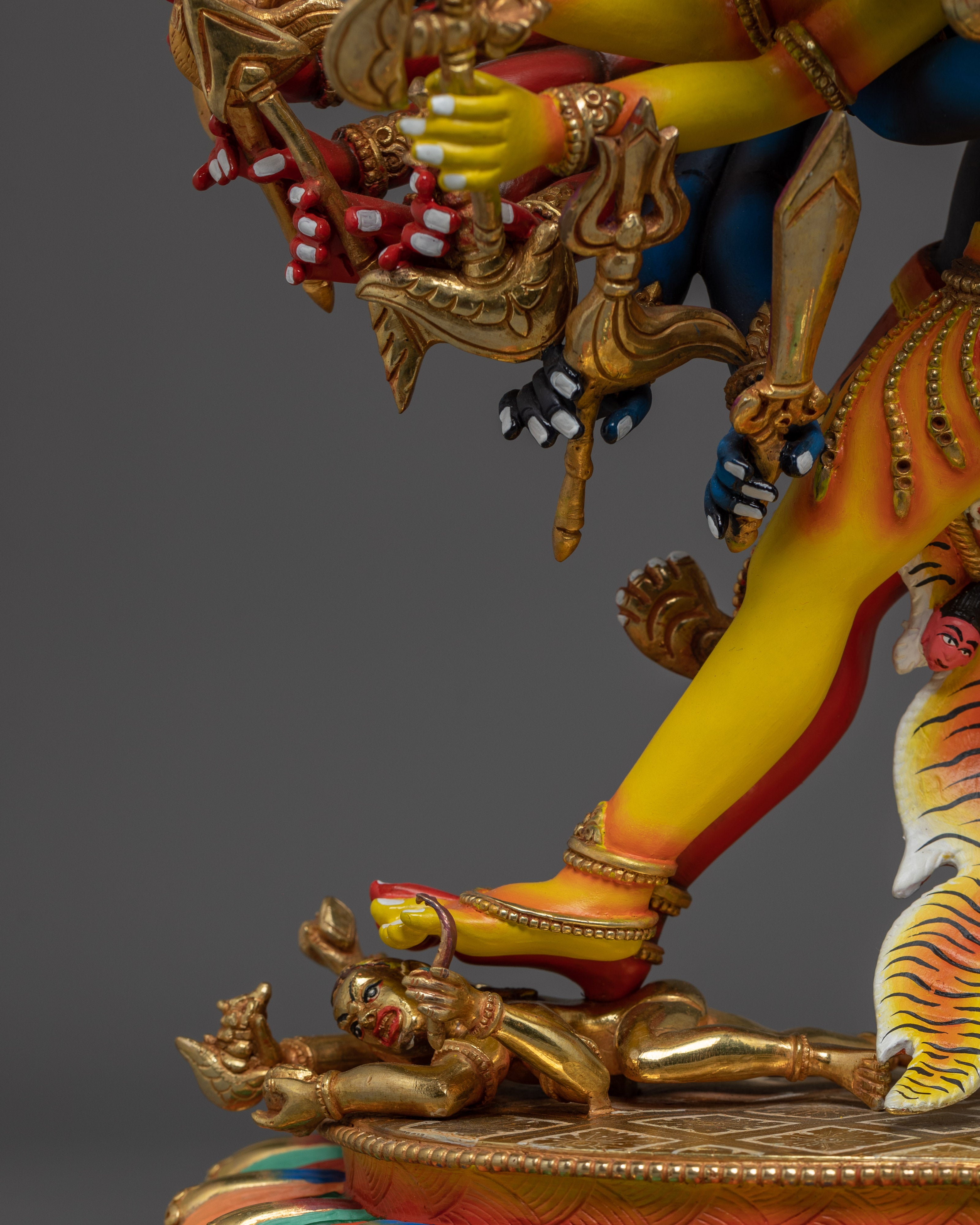 Kalachakra with Consort Colorful Statue | Traditional Artwork