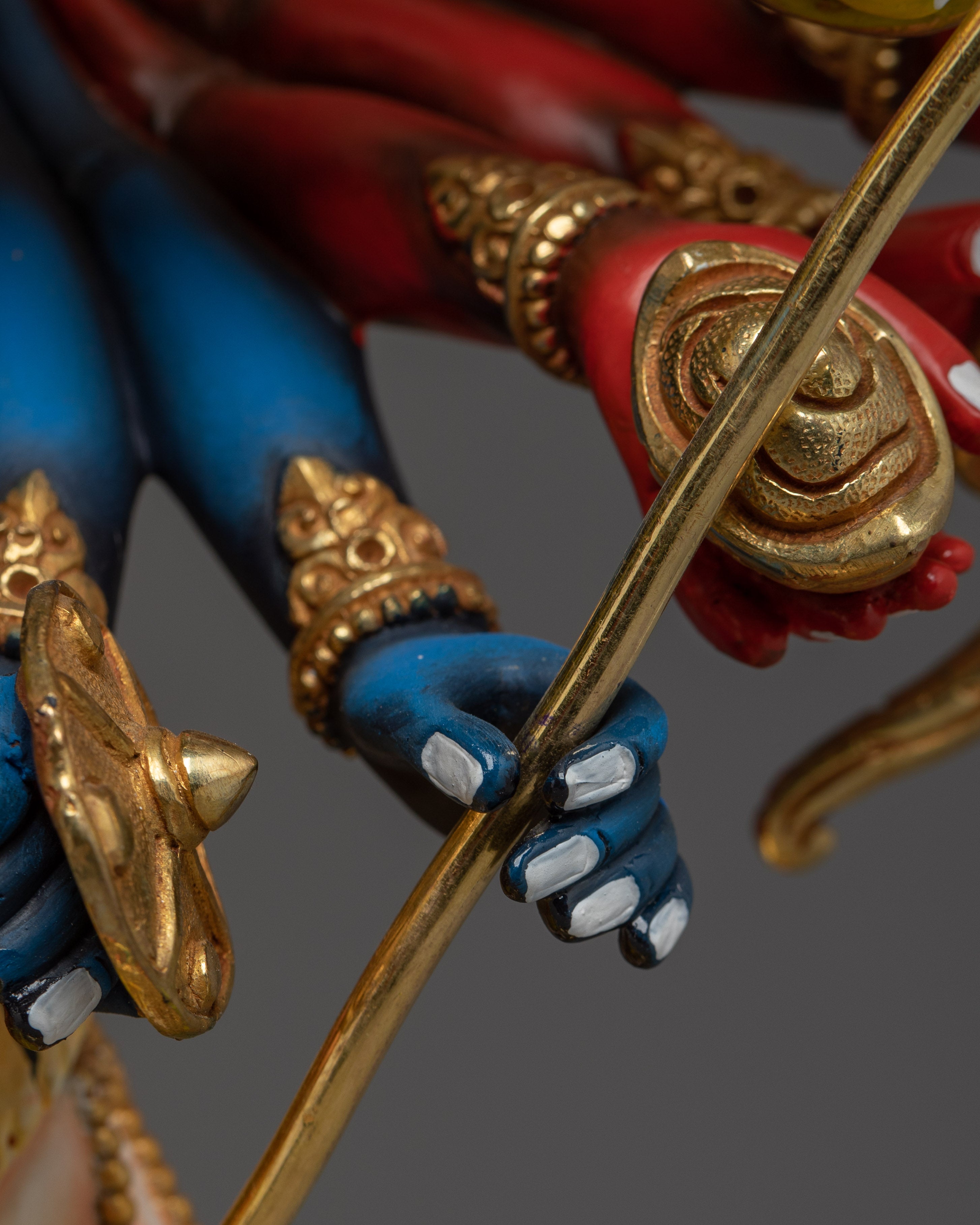 Kalachakra with Consort Colorful Statue | Traditional Artwork