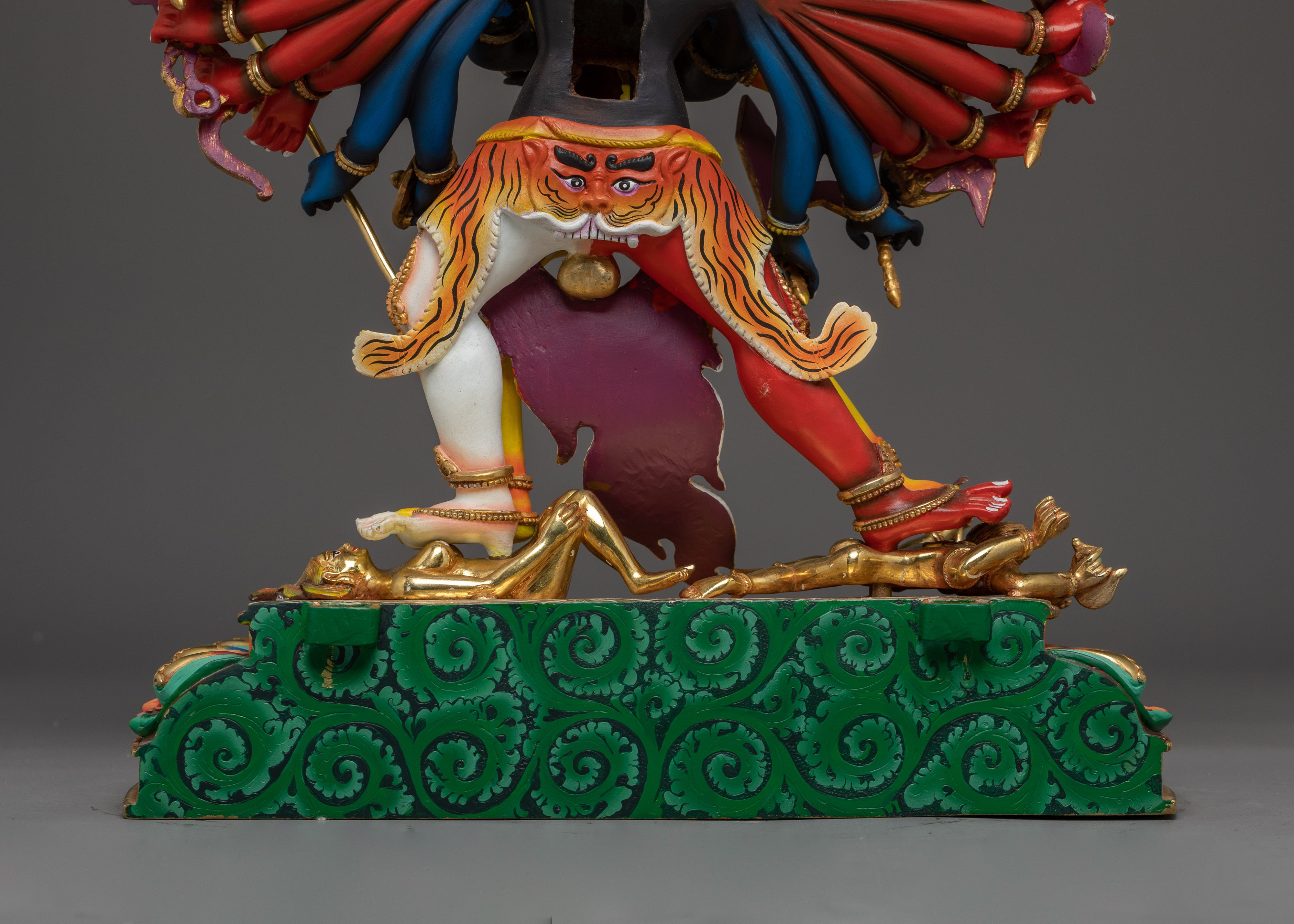 Kalachakra with Consort Colorful Statue | Traditional Artwork