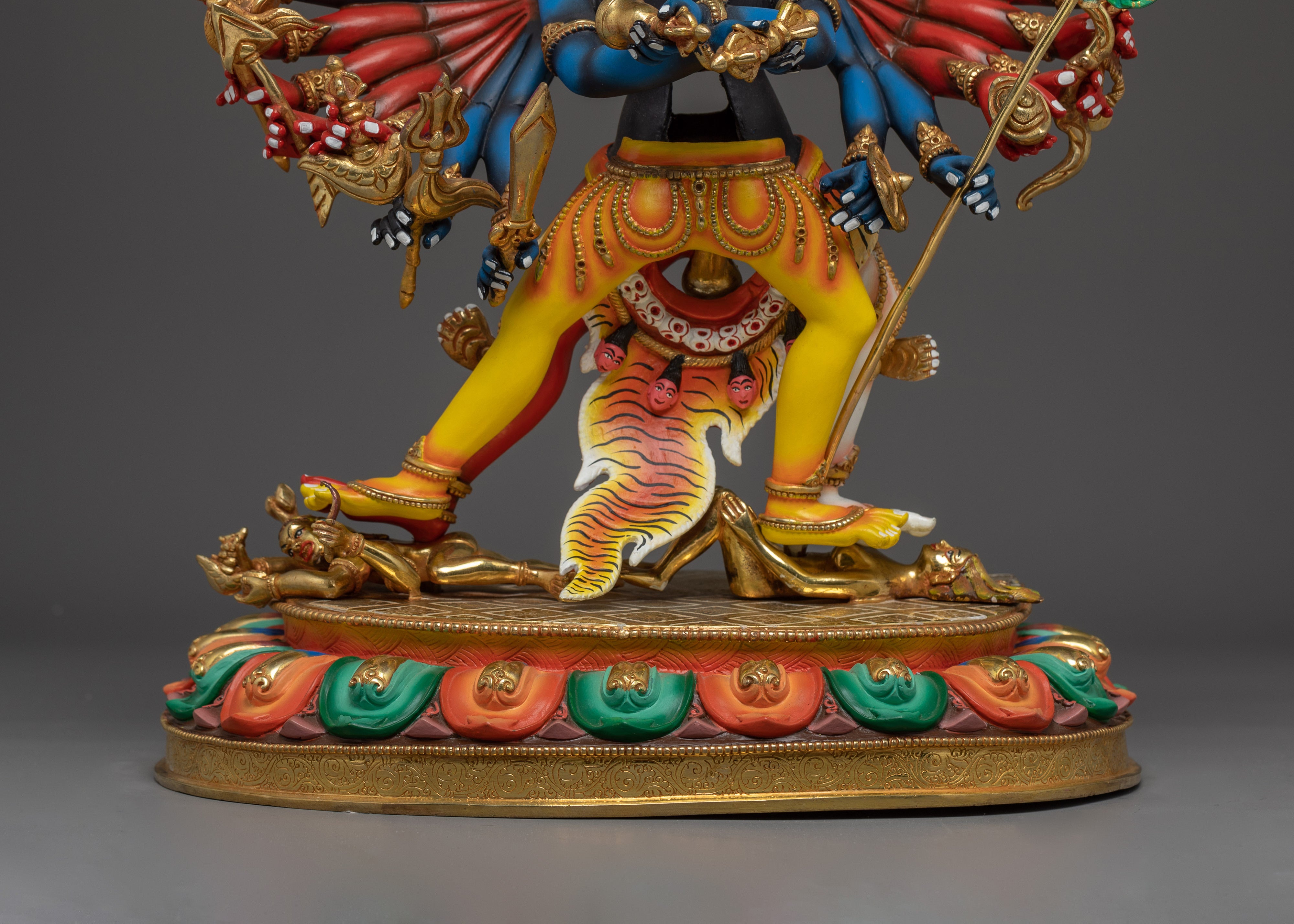 Kalachakra with Consort Colorful Statue | Traditional Artwork