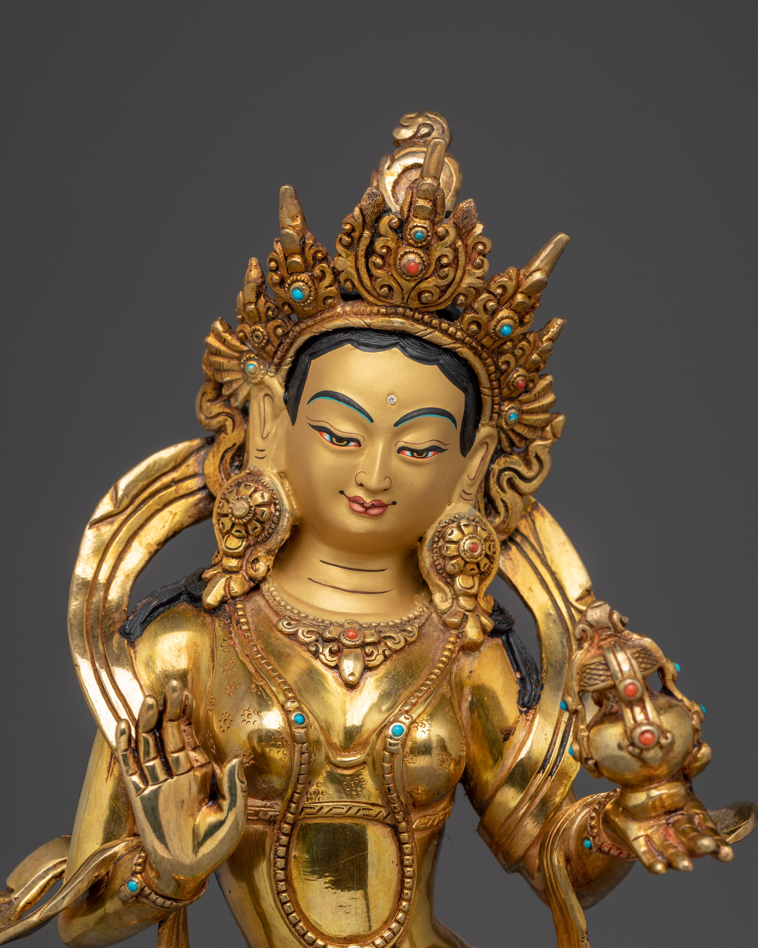 Yeshe Tsogyal & Mandarva Statue Set | Sacred Buddhist Deity for Enlightenment