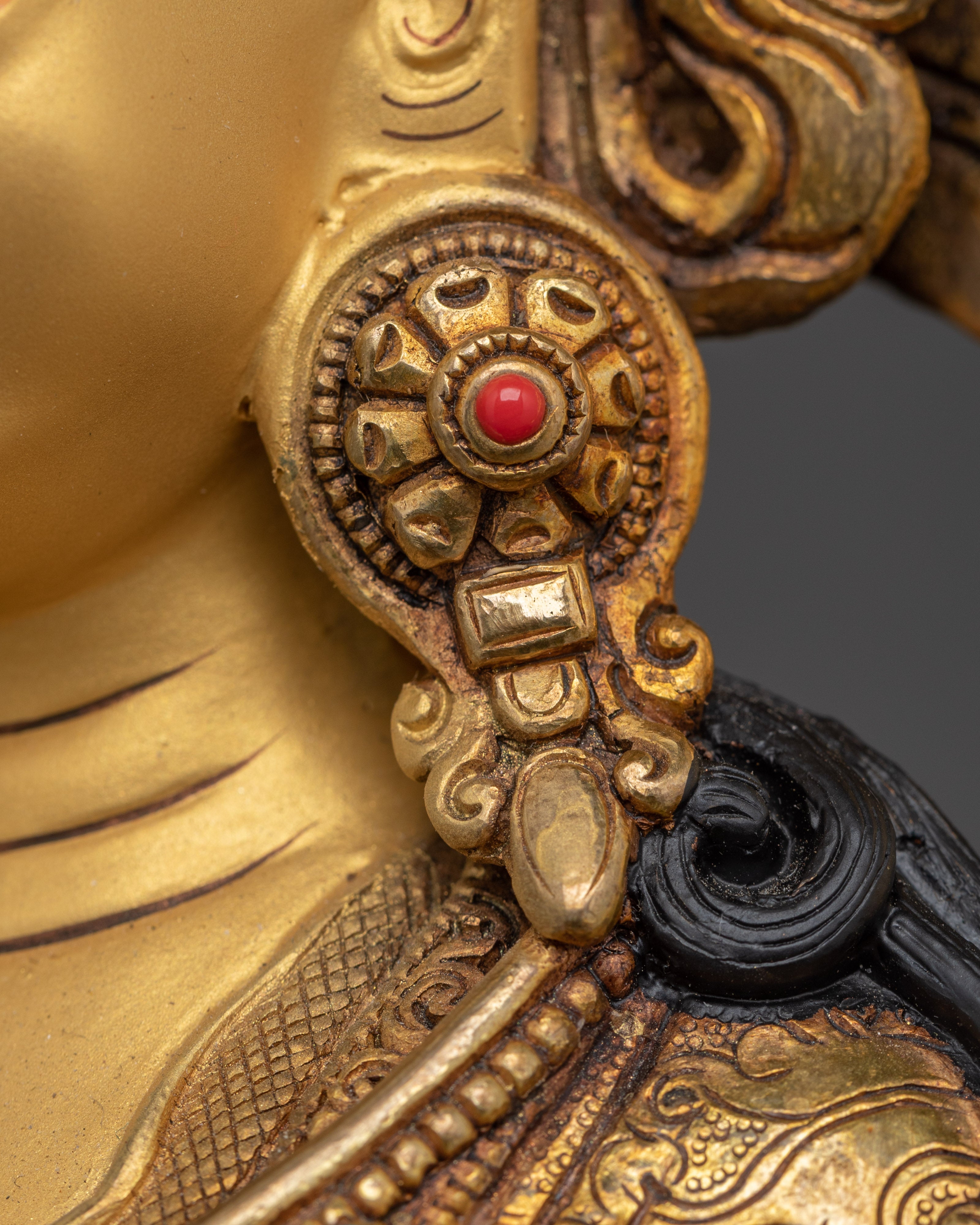 Yeshe Tsogyal & Mandarva Statue Set | Sacred Buddhist Deity for Enlightenment