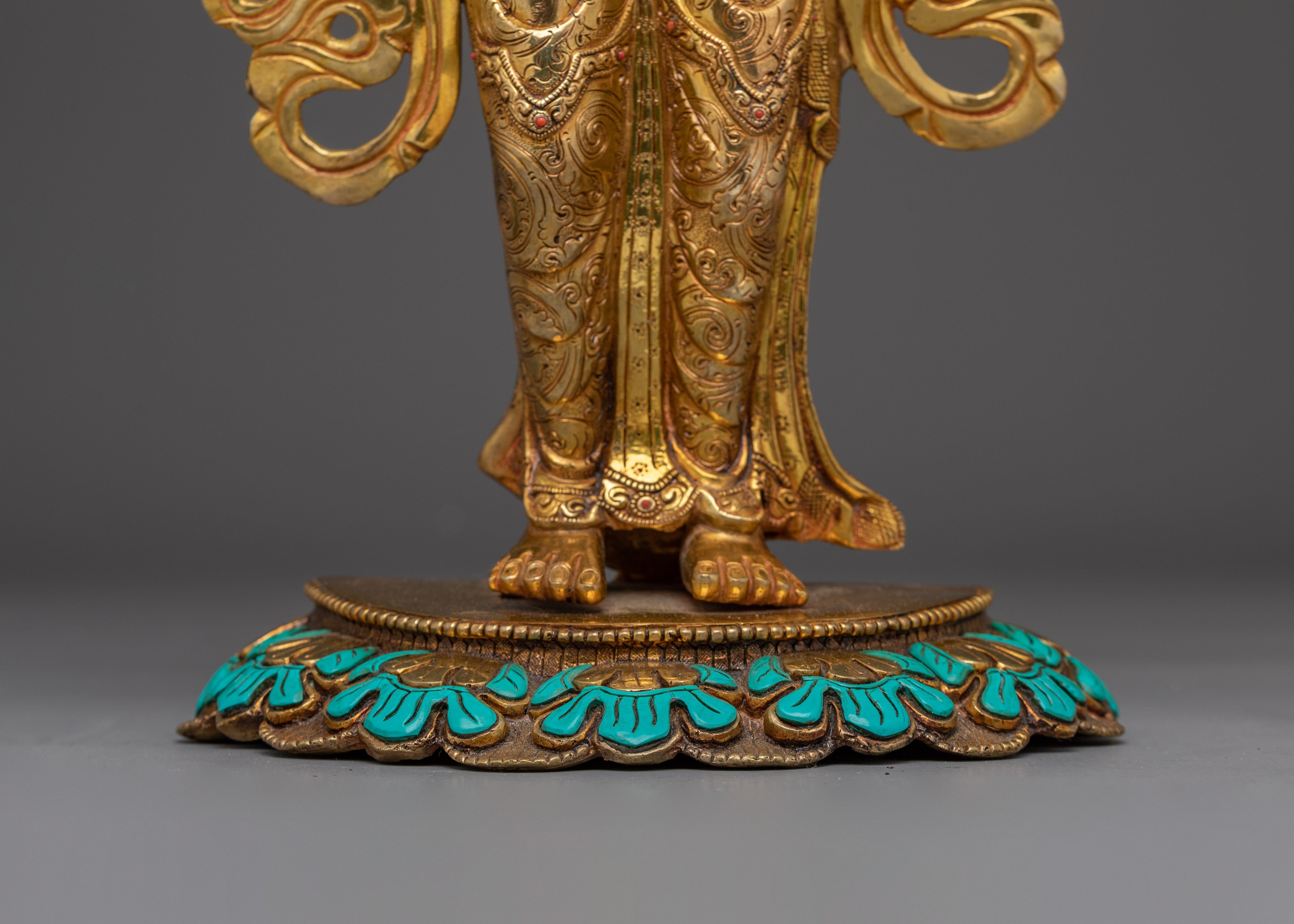 Yeshe Tsogyal & Mandarva Statue Set | Sacred Buddhist Deity for Enlightenment