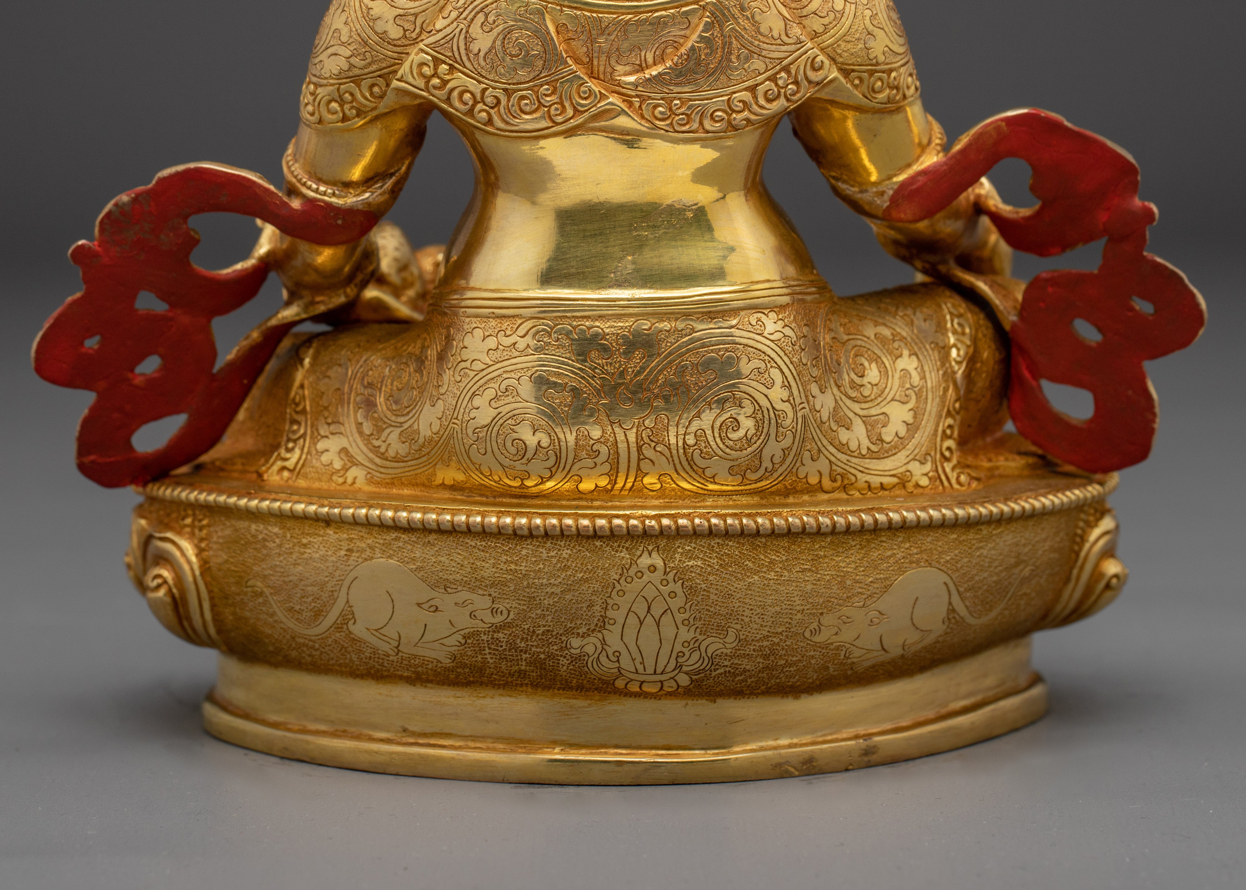 Dzambhala, Tibetan Prosperity | Gold Gilded Himalayan Icon