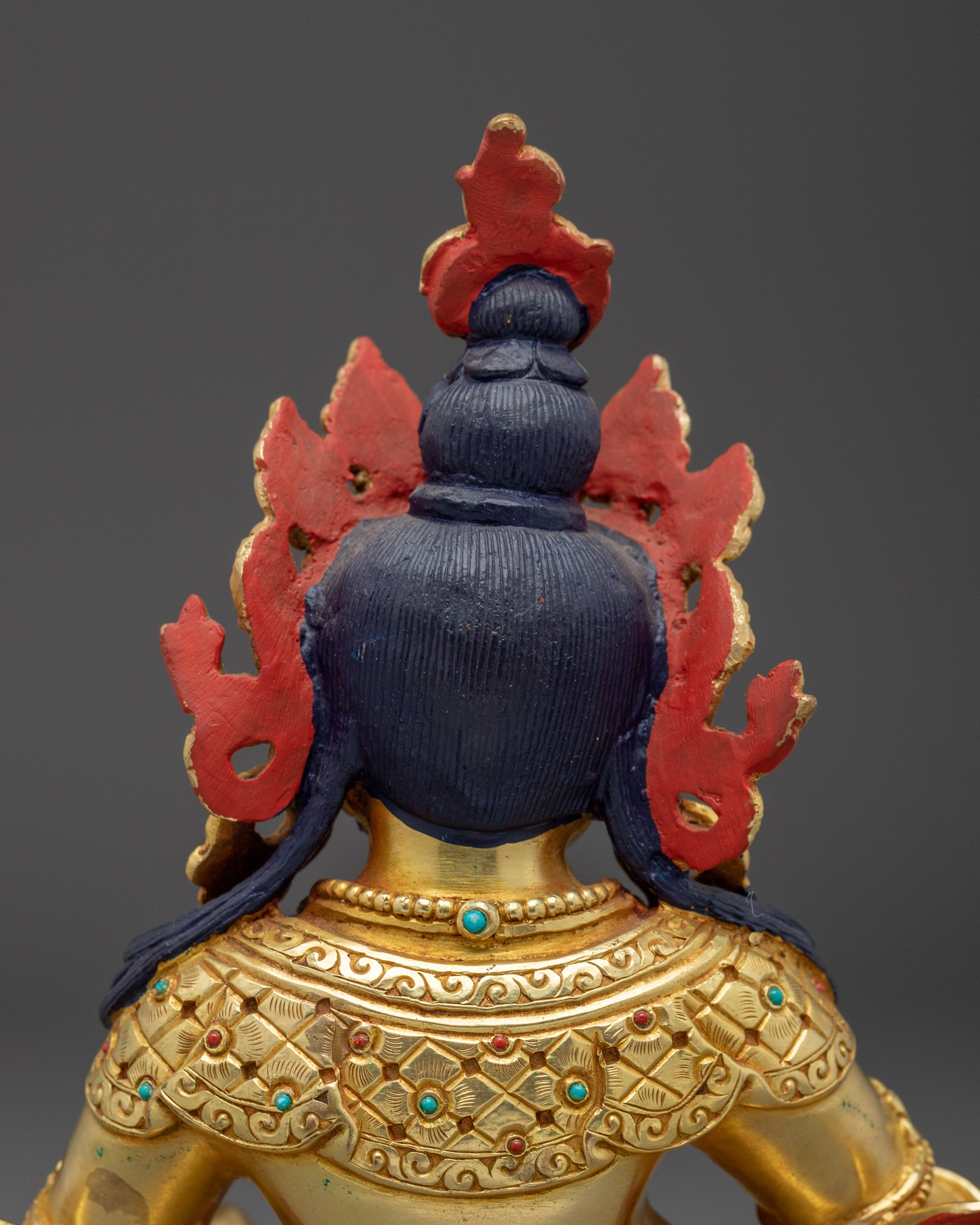 Dzambhala, Prosperity Figure | Gold Gilded Vajrayana Art