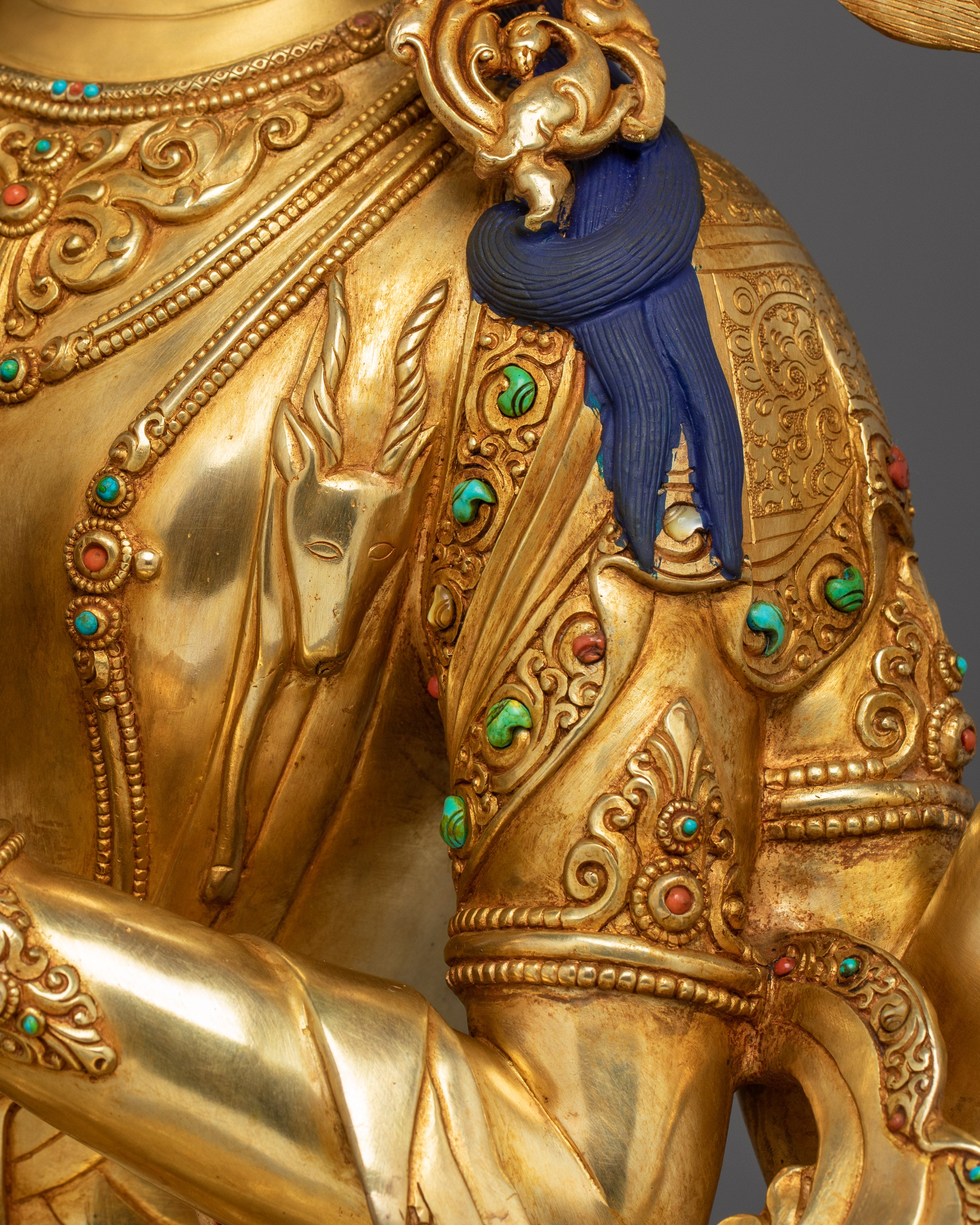 Chenrezig, Lotus Seated Bodhisattva | Nepali Crafted Icon