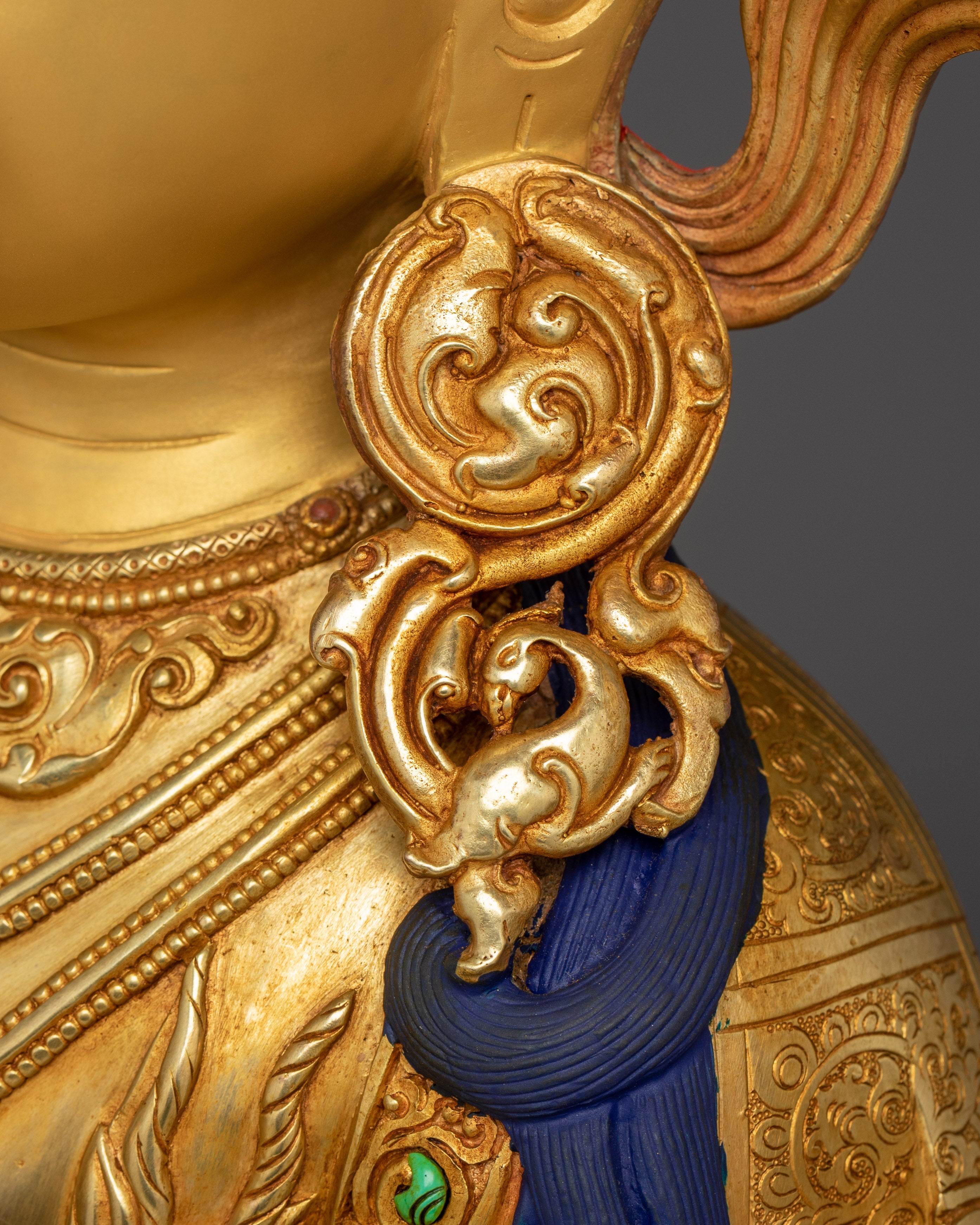 Chenrezig, Lotus Seated Bodhisattva | Nepali Crafted Icon