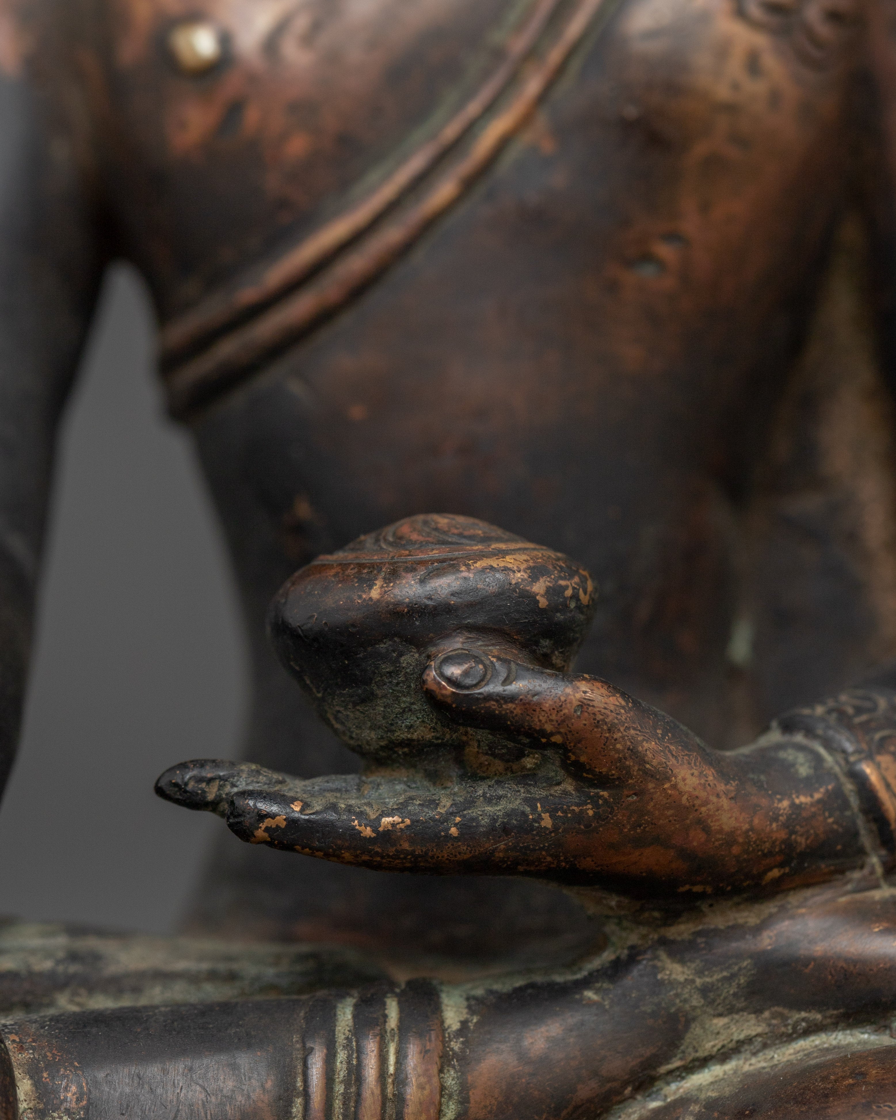 Shakyamuni Buddha Art, Peaceful Sage Figurine