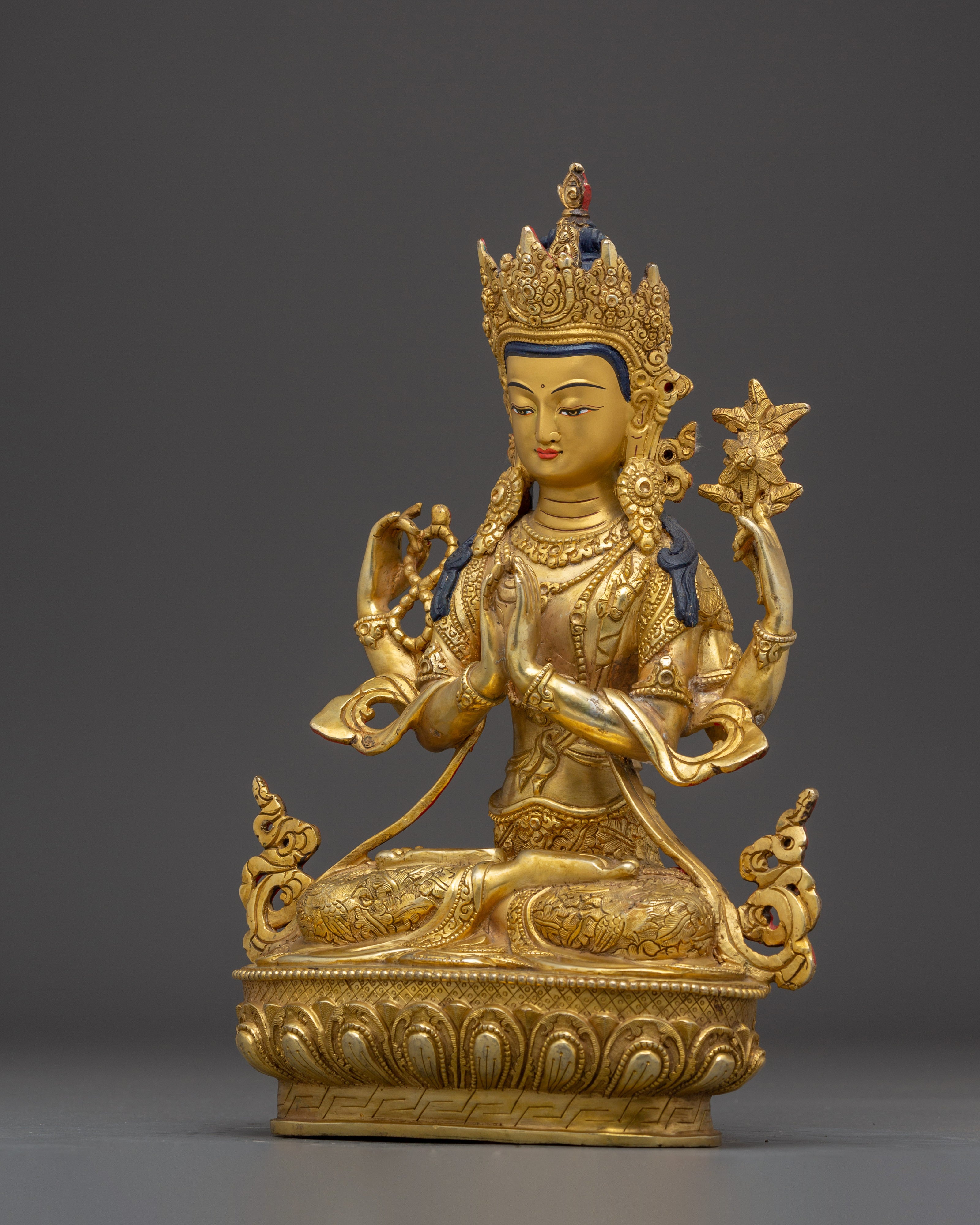 Radiant Chenrezig Statue: The Compassionate Bodhisattava
