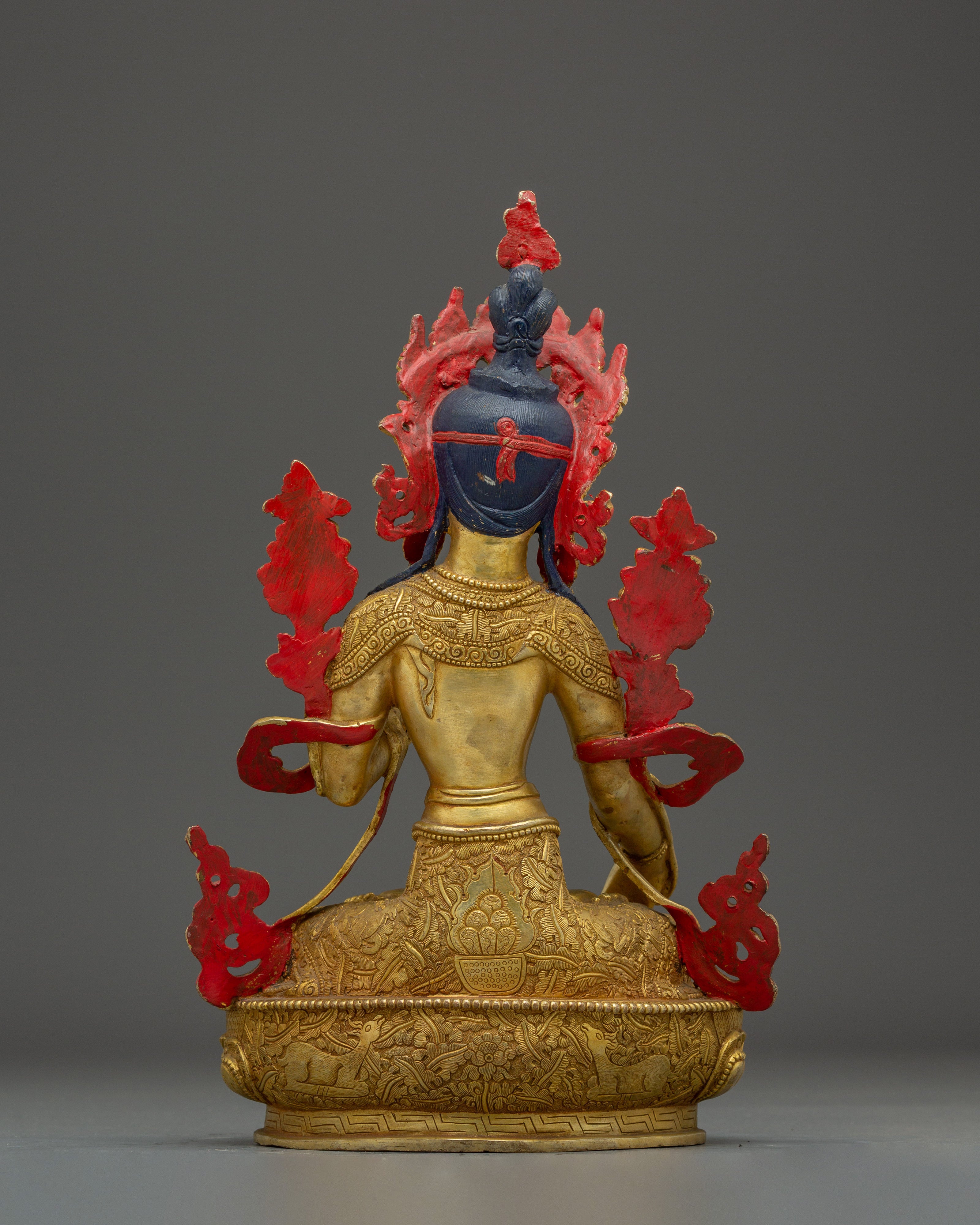 White Tara Statue: Buddhist Seven-eyed Goddess