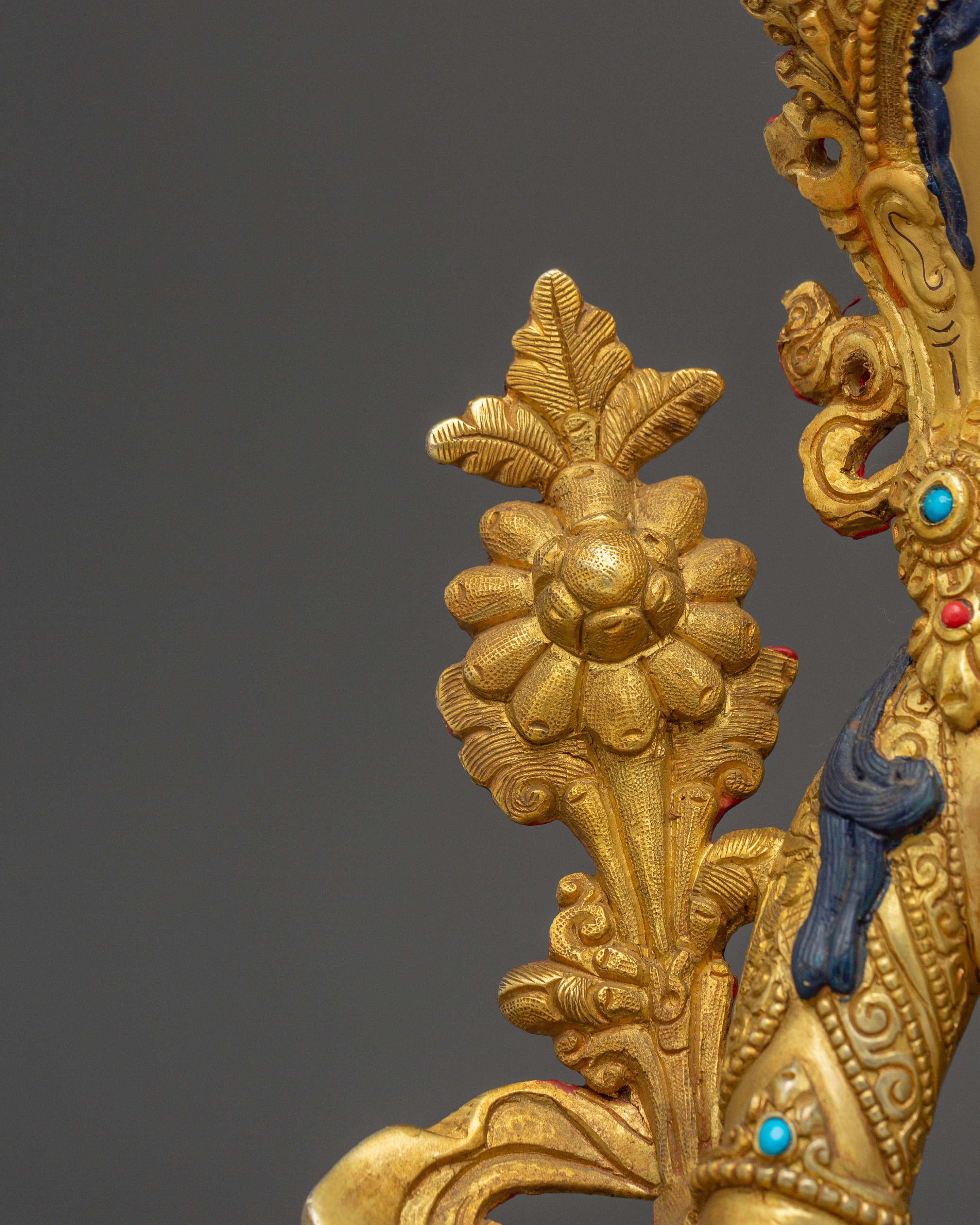 White Tara Statue: Buddhist Seven-eyed Goddess