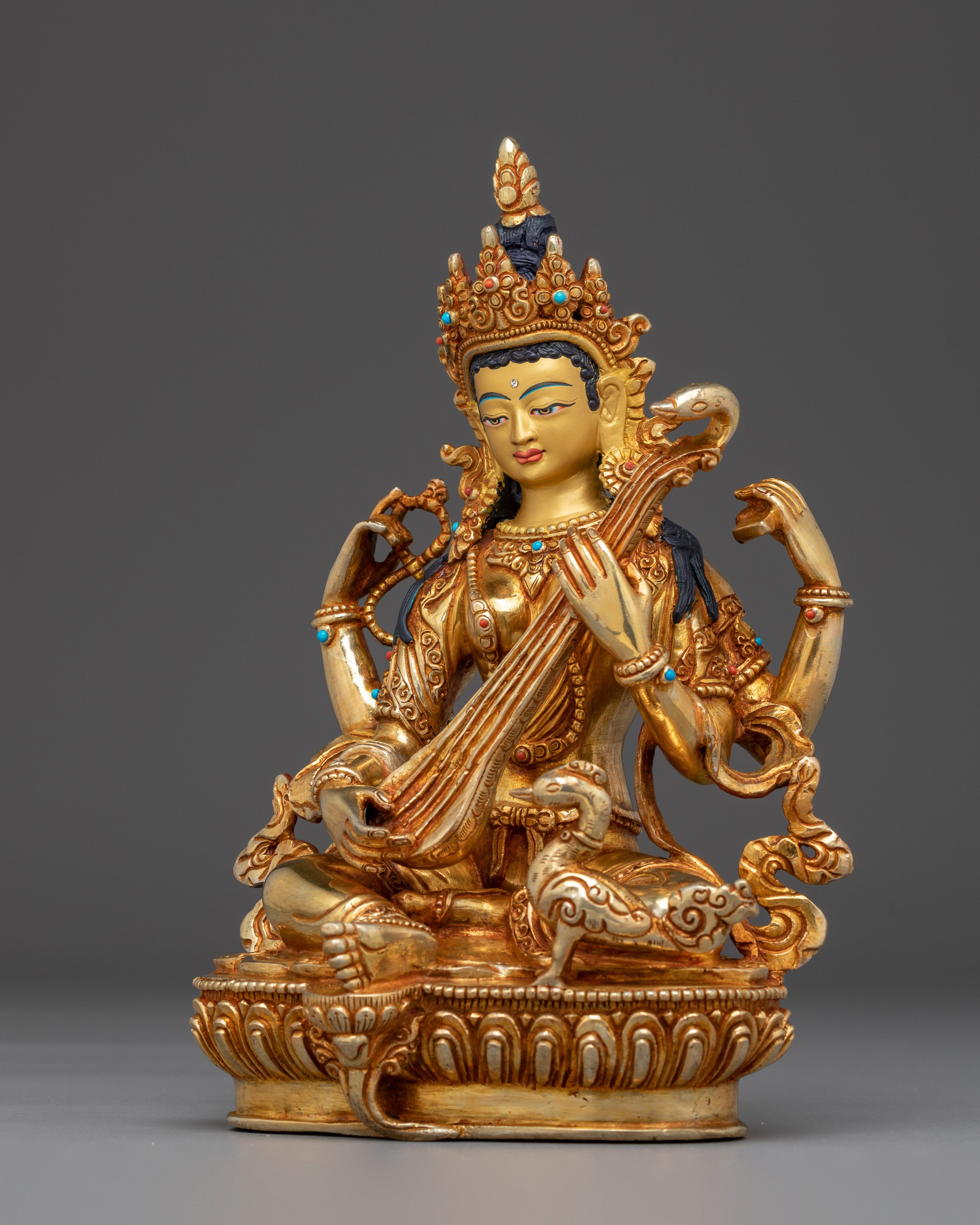 Wisdom Embodiment Saraswati Art | Hindu Goddess of Knowledge