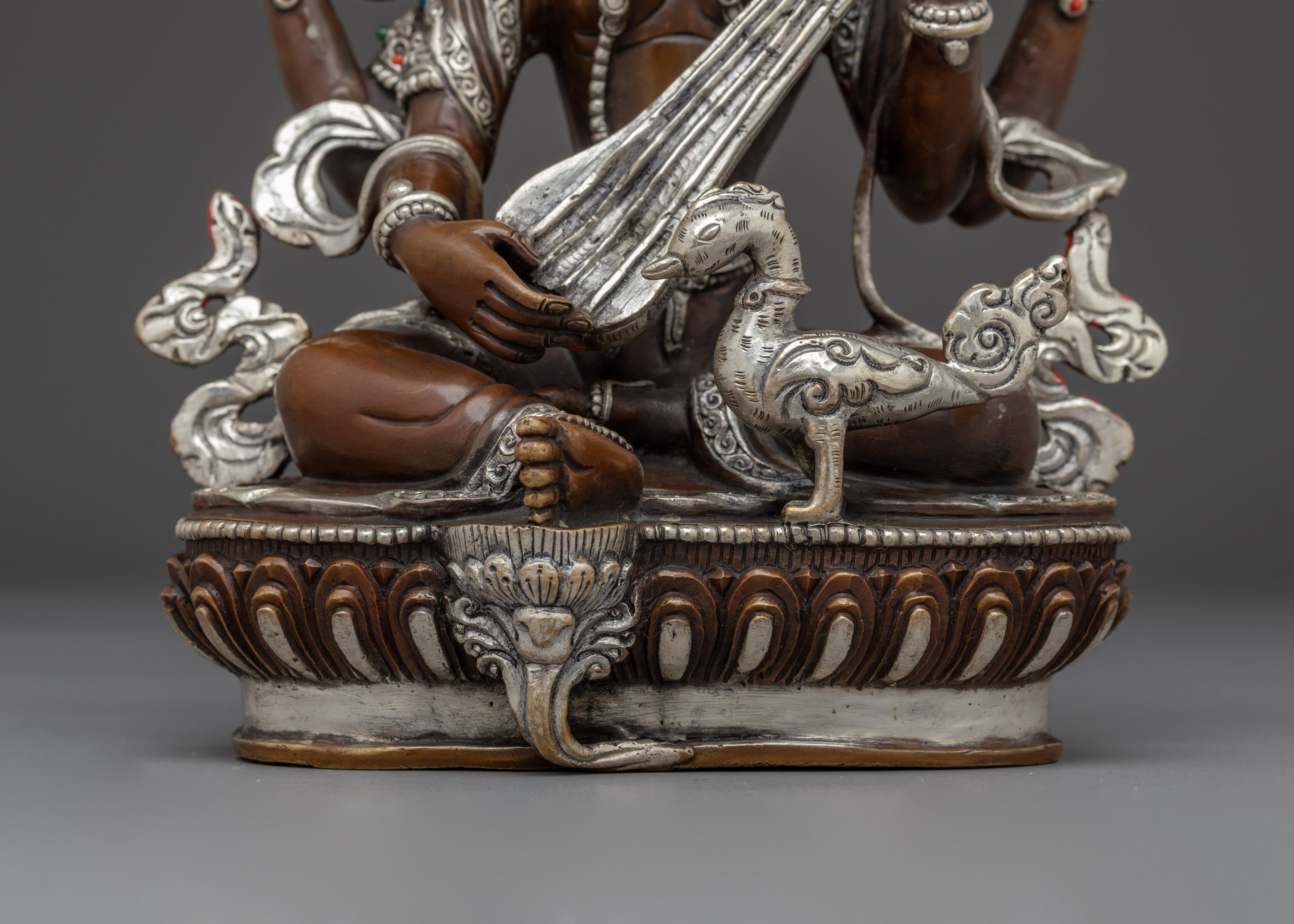 Hindu Goddess of Wisdom Saraswoti Art | Handcrafted Artwork