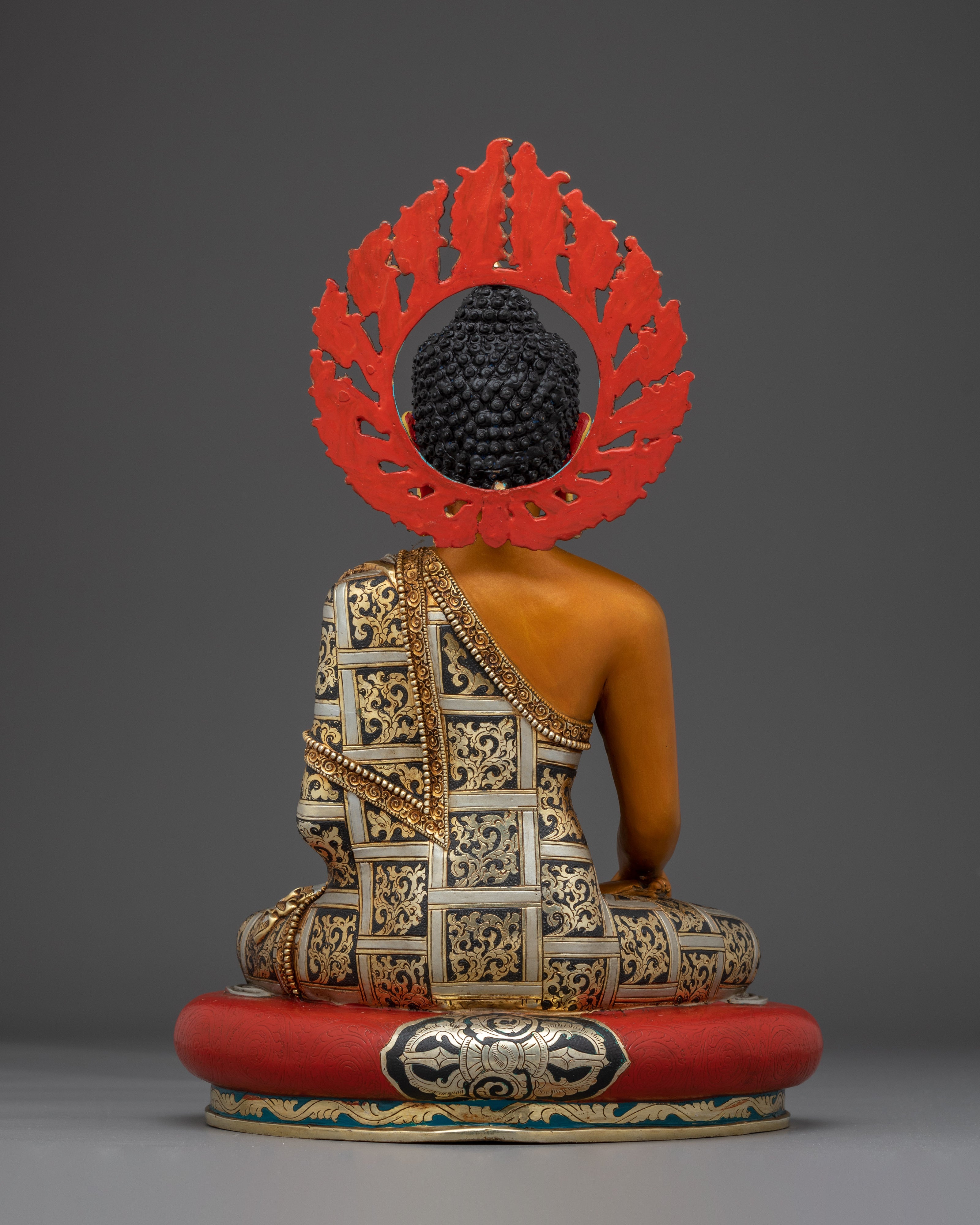 Golden Copper Shakyamuni Buddha statue for Meditation