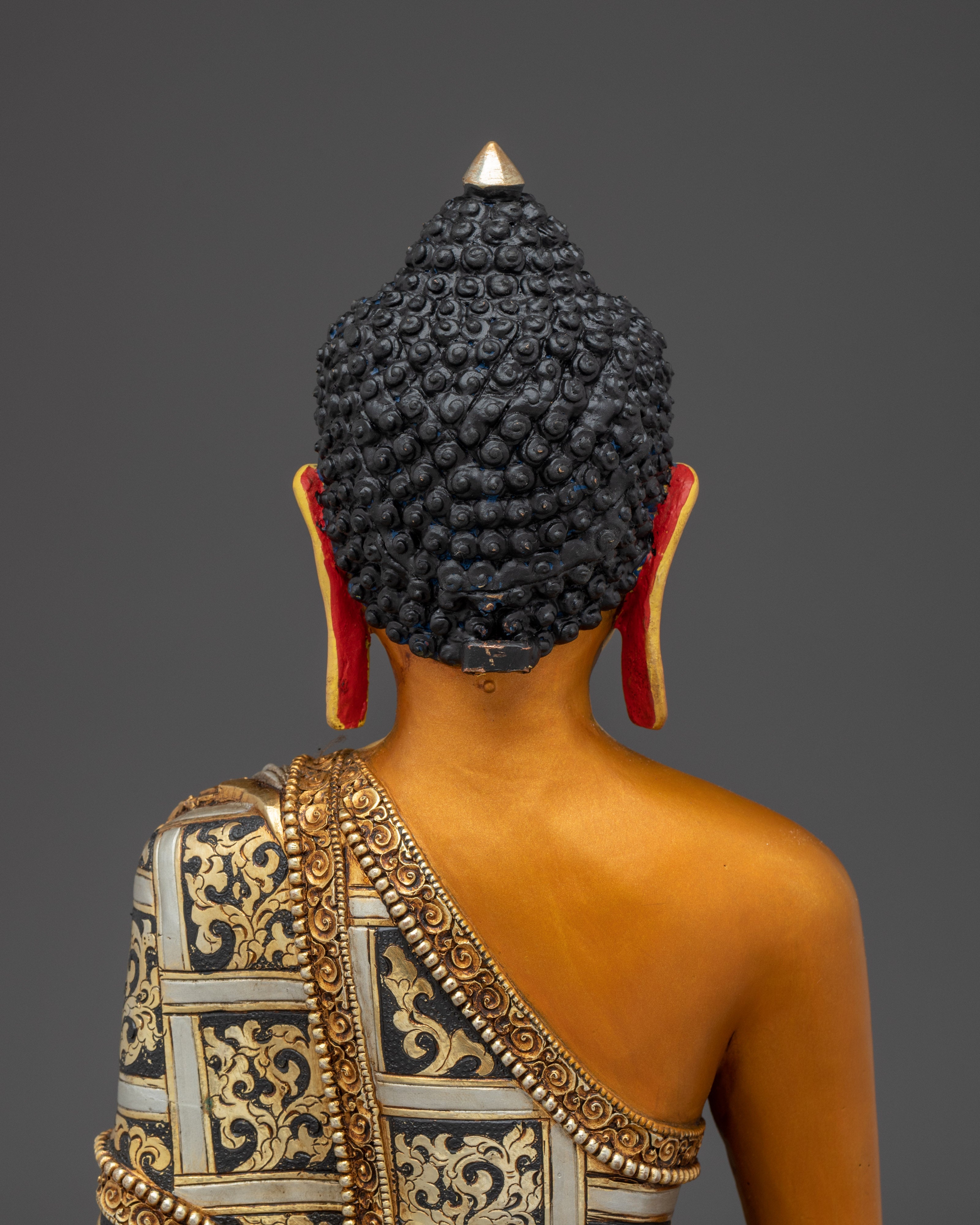 Golden Copper Shakyamuni Buddha statue for Meditation