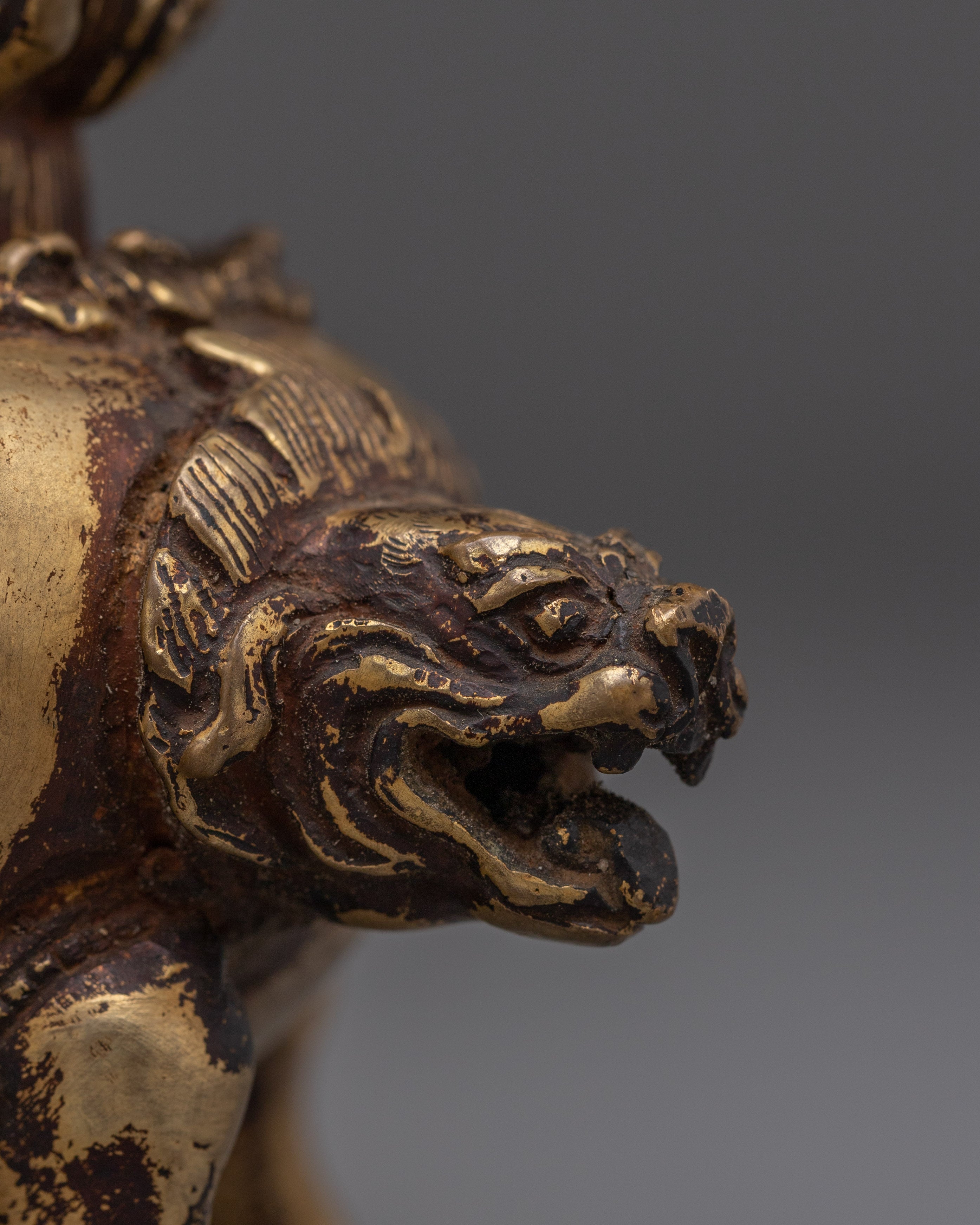 Vajradhaka Copper Statue with Antique Finish | Buddhist Deity for Altar