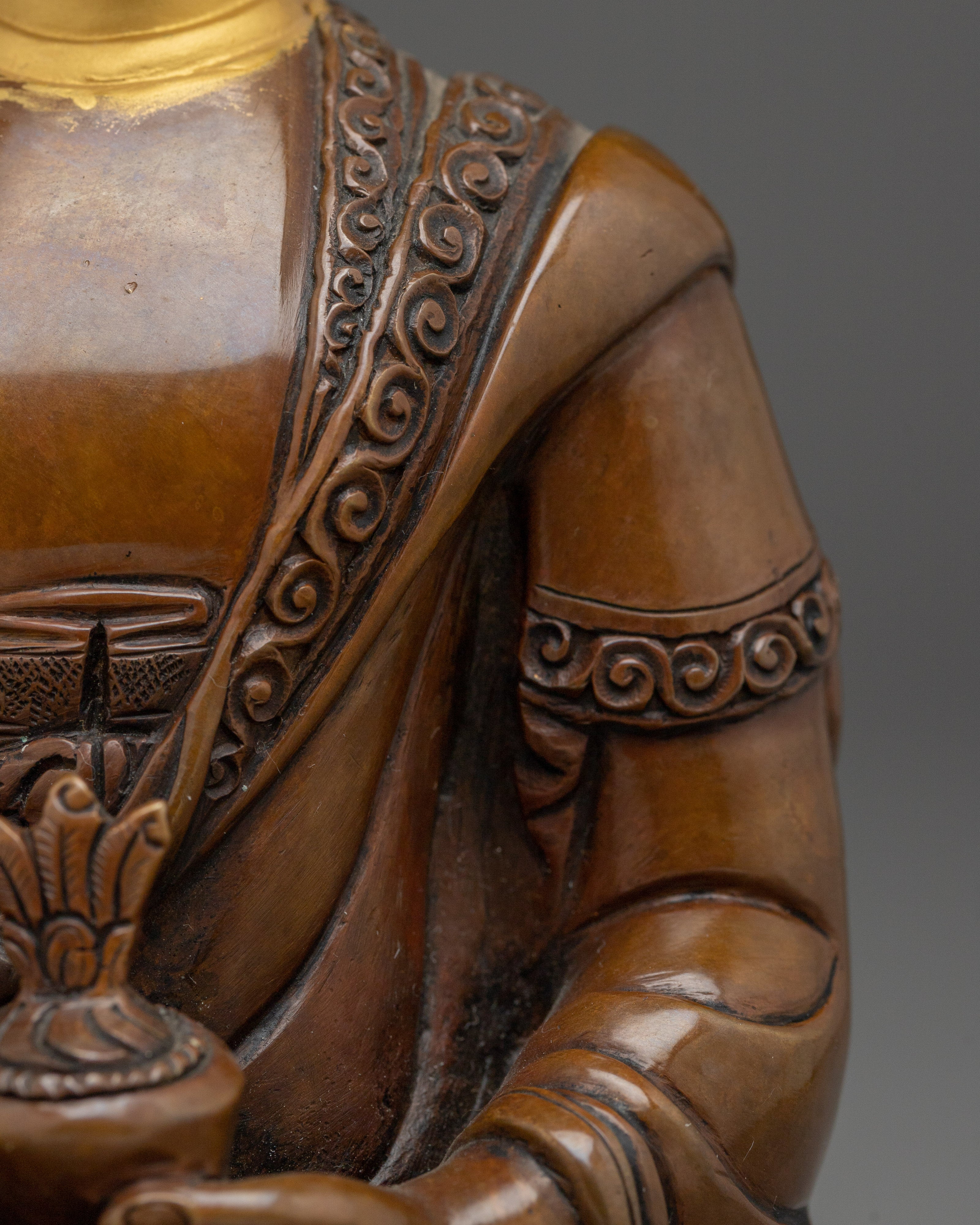 Medicine Buddha Oxidized Copper Statue | Perfect for Healing Rituals