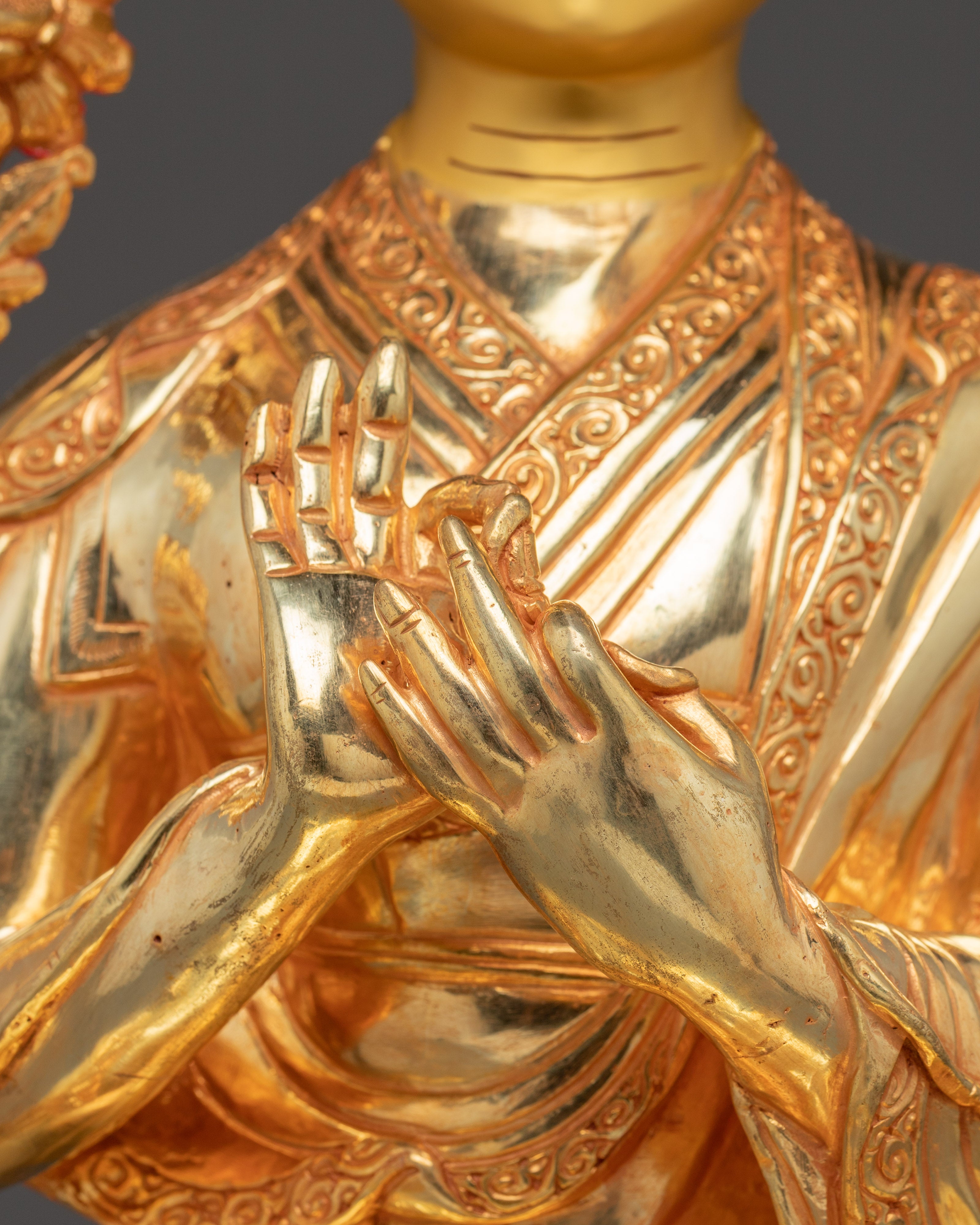 Tsongkhapa Statue Set | Revered Buddhist Master and Disciples
