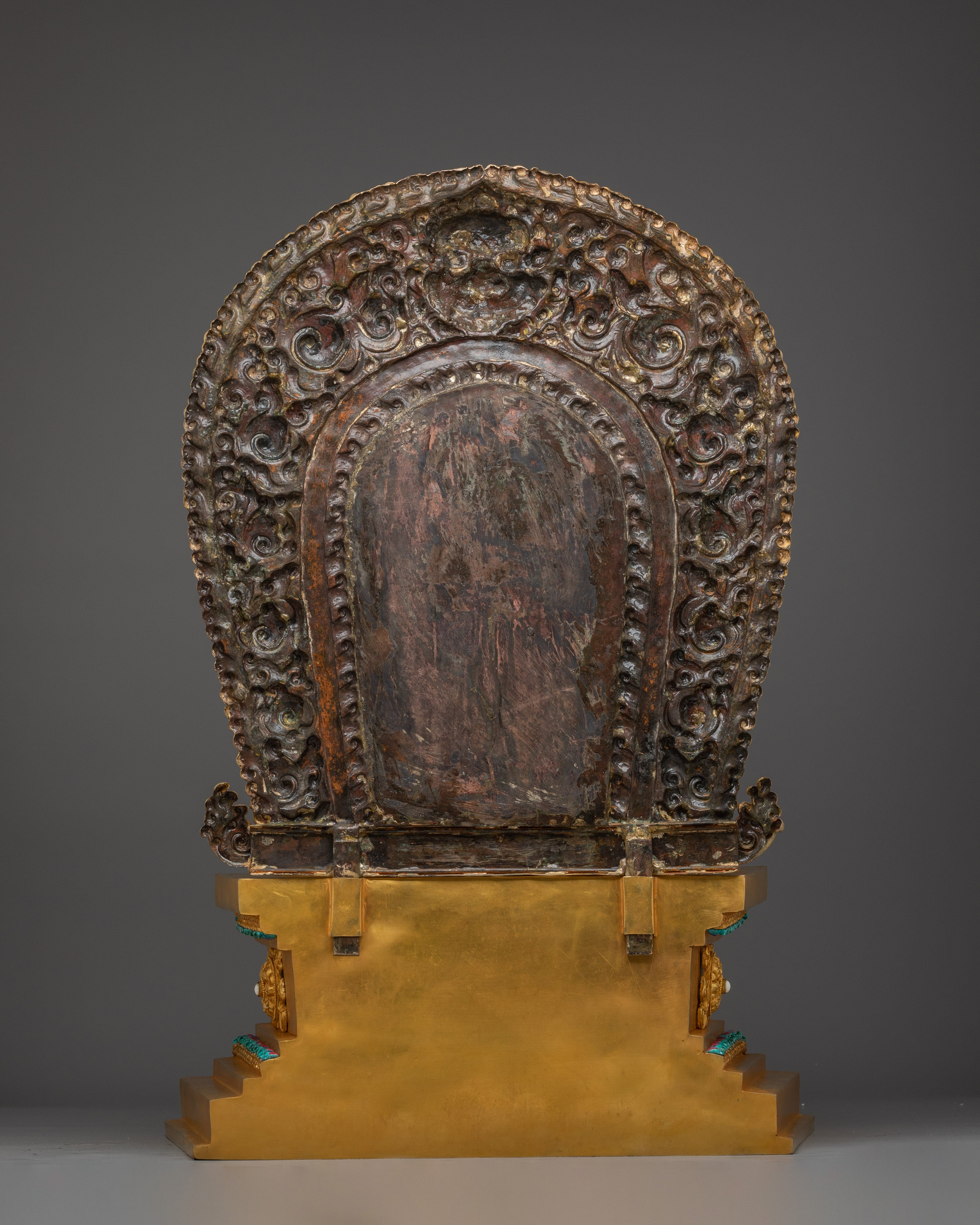 Radiant Manjushri on Throne Statue: Wisdom Bodhisattva