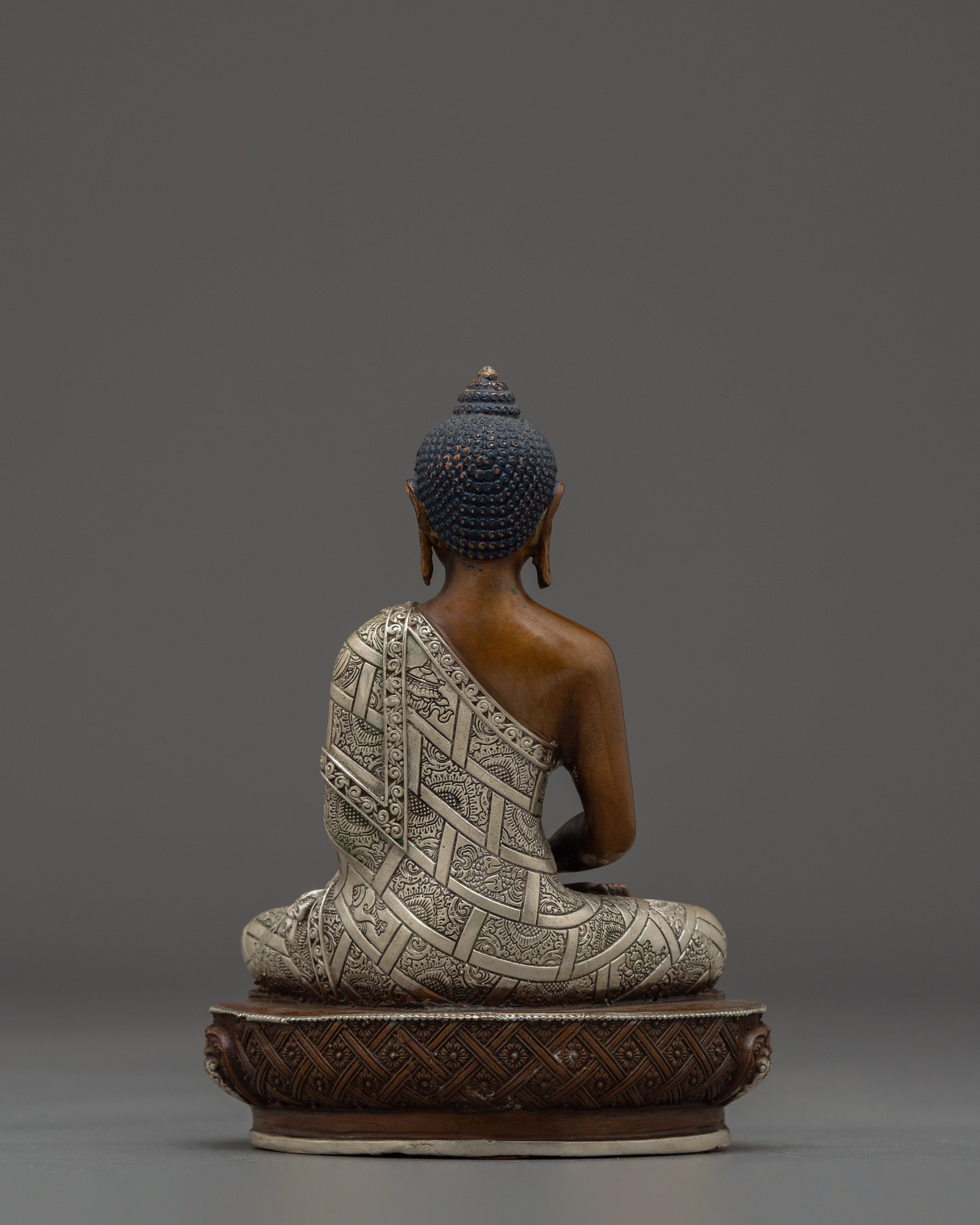 Handmade Art of Oxidized Amitabha Buddha for Meditation