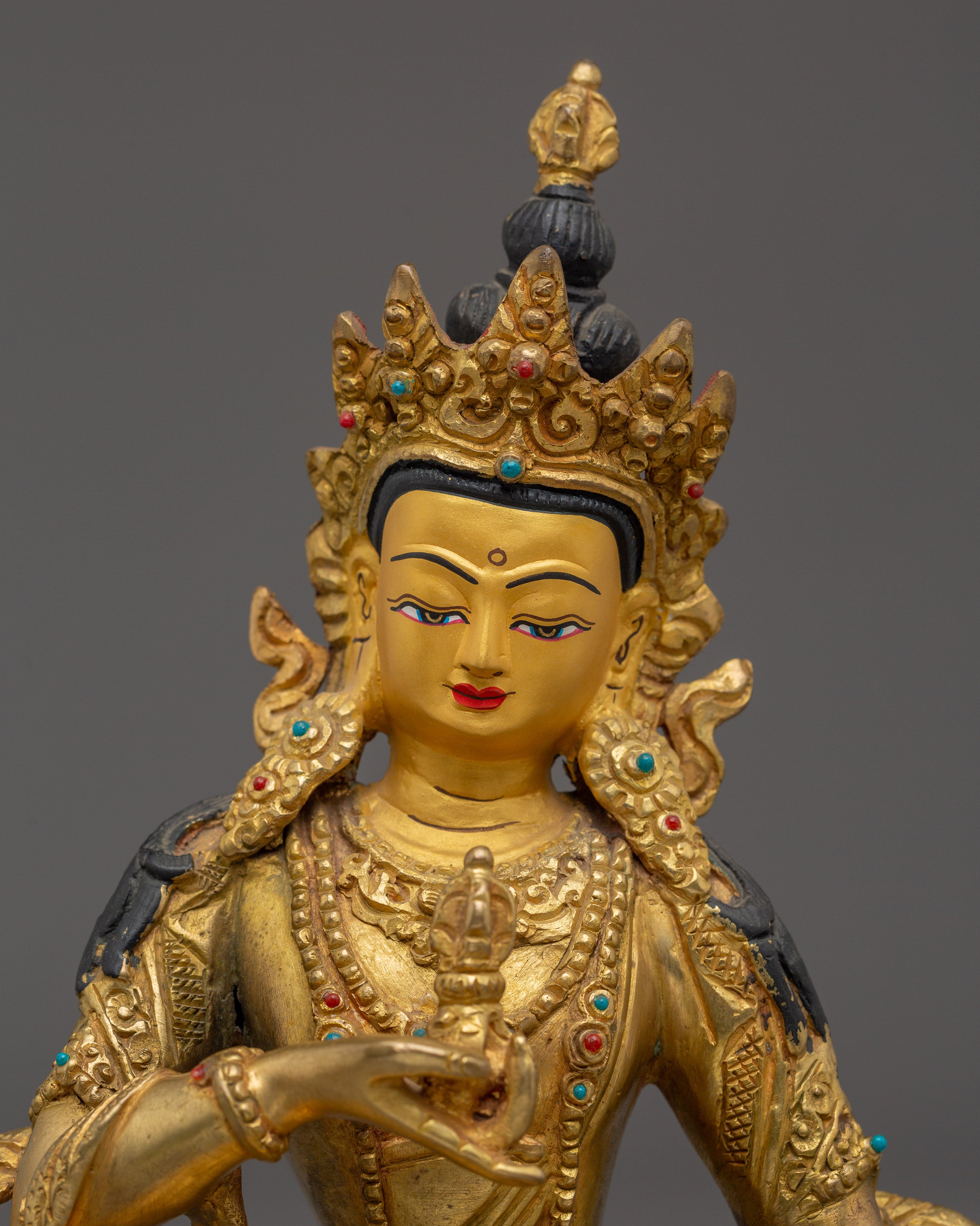 Tibetan Vajrasattva Icon Artwork | Sacred Bodhisattva of Purity