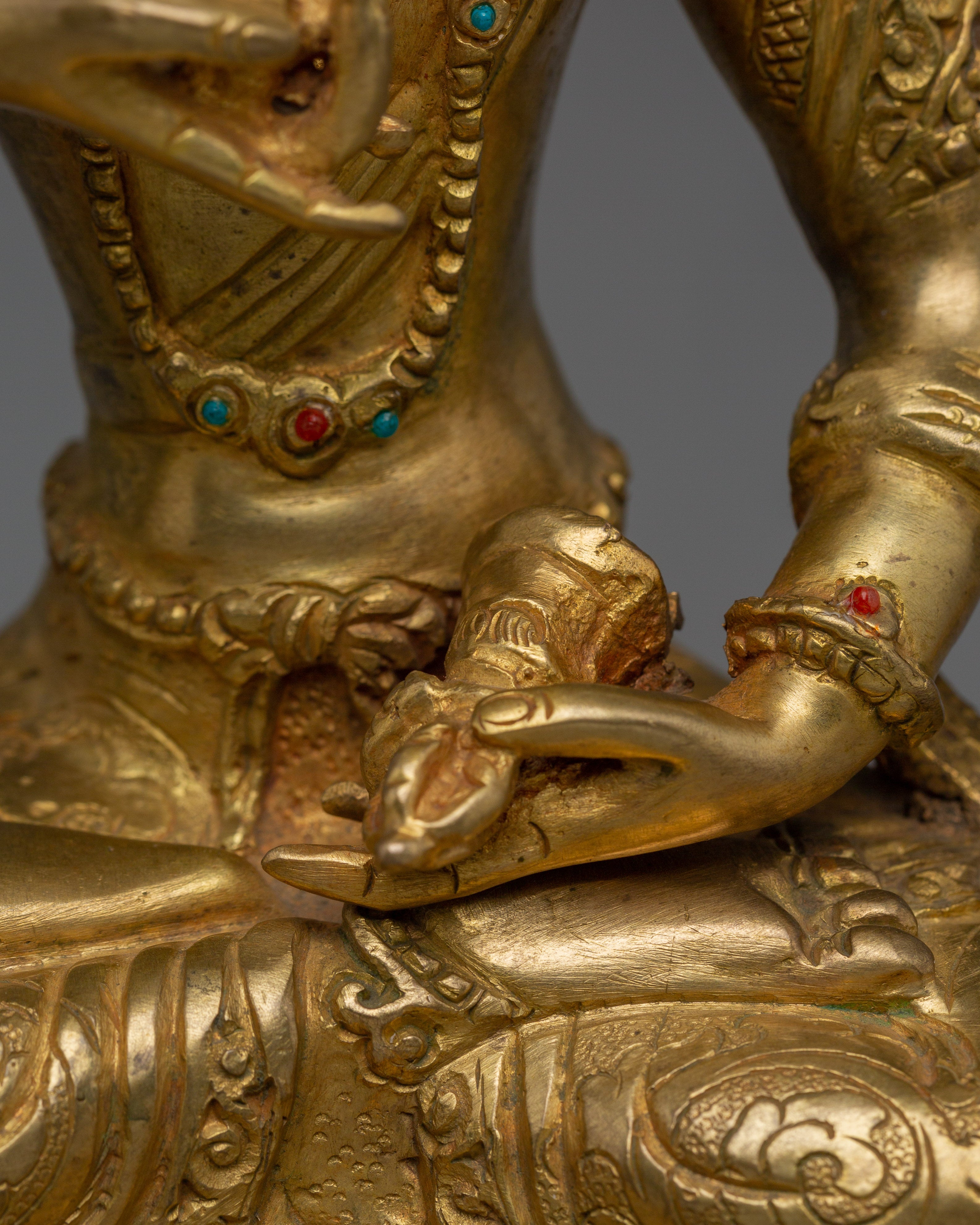 Tibetan Vajrasattva Icon Artwork | Sacred Bodhisattva of Purity