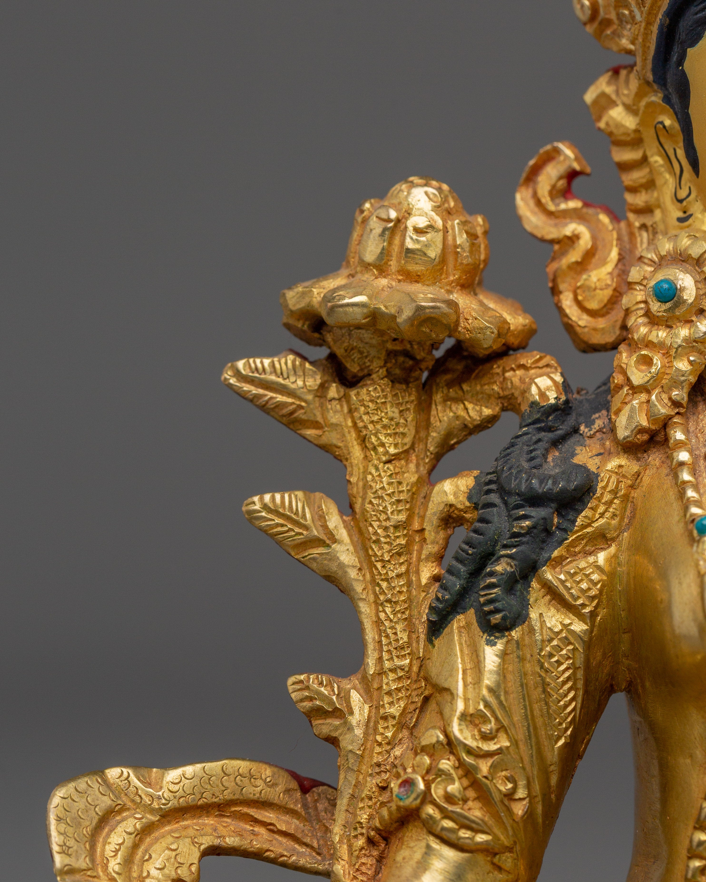 Divine Liberator Green Tara | Gold Gilded Statue