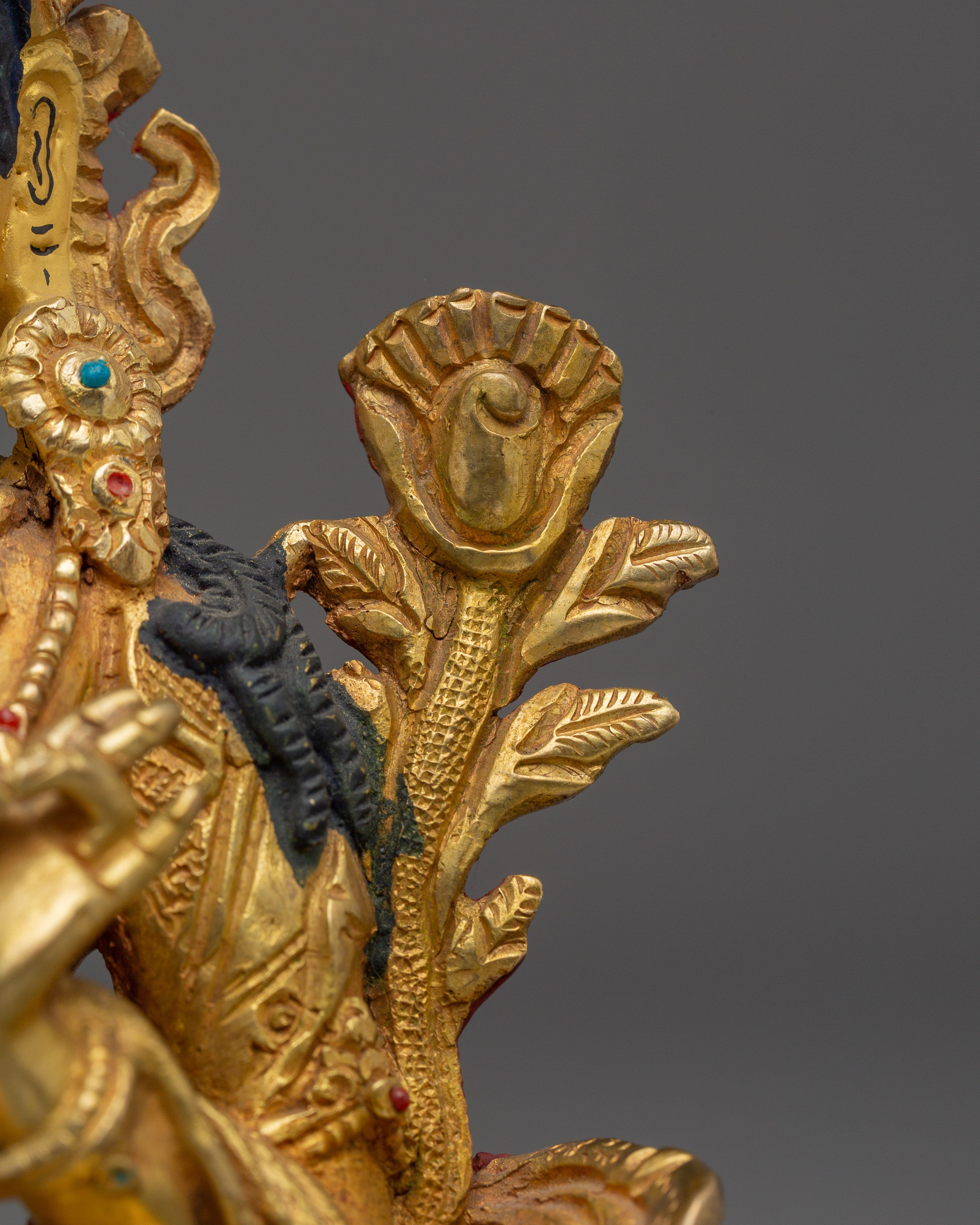 Divine Liberator Green Tara | Gold Gilded Statue