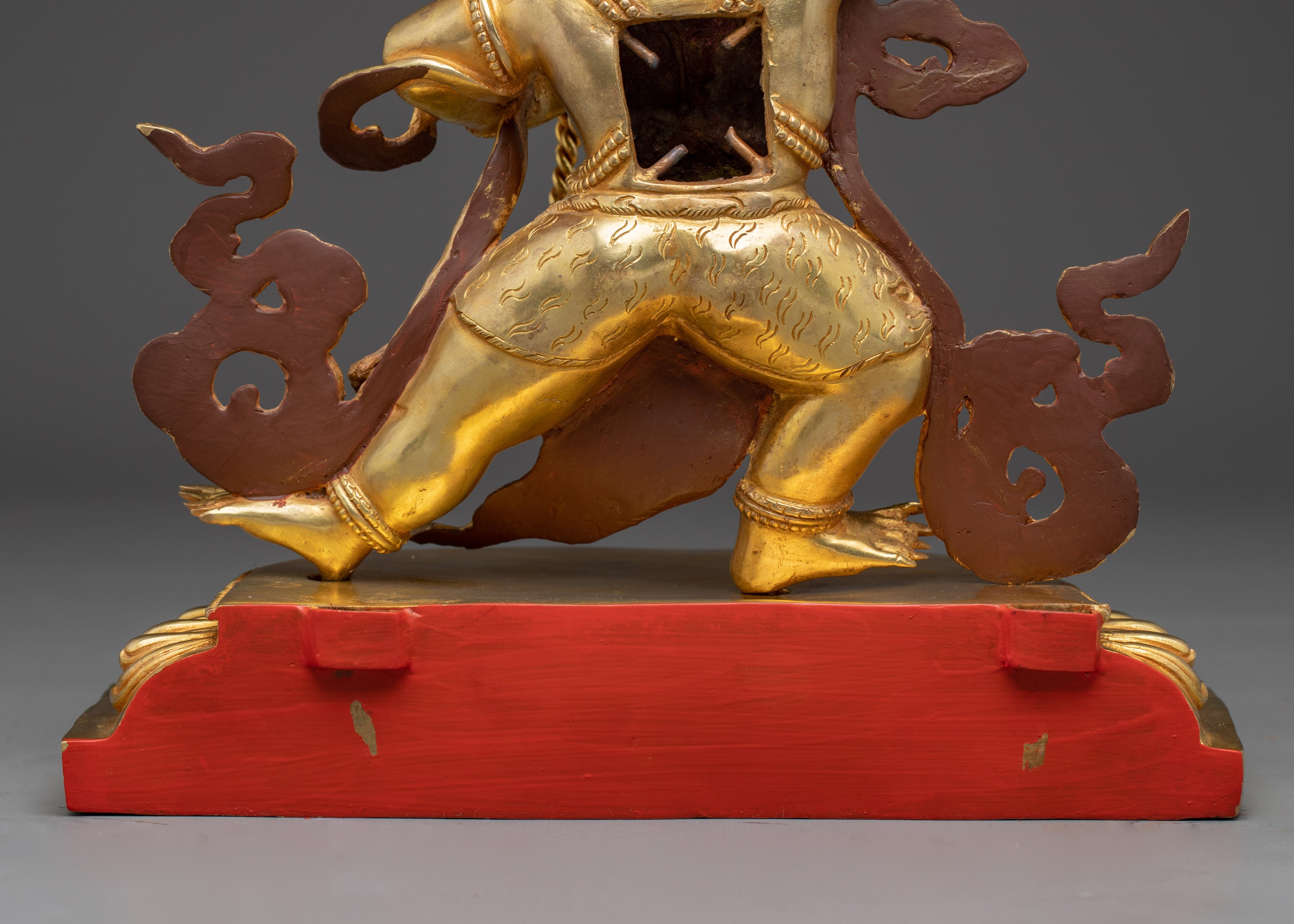 Himalayan Vajrapani Statue | Nepali Gold Gilded Statue