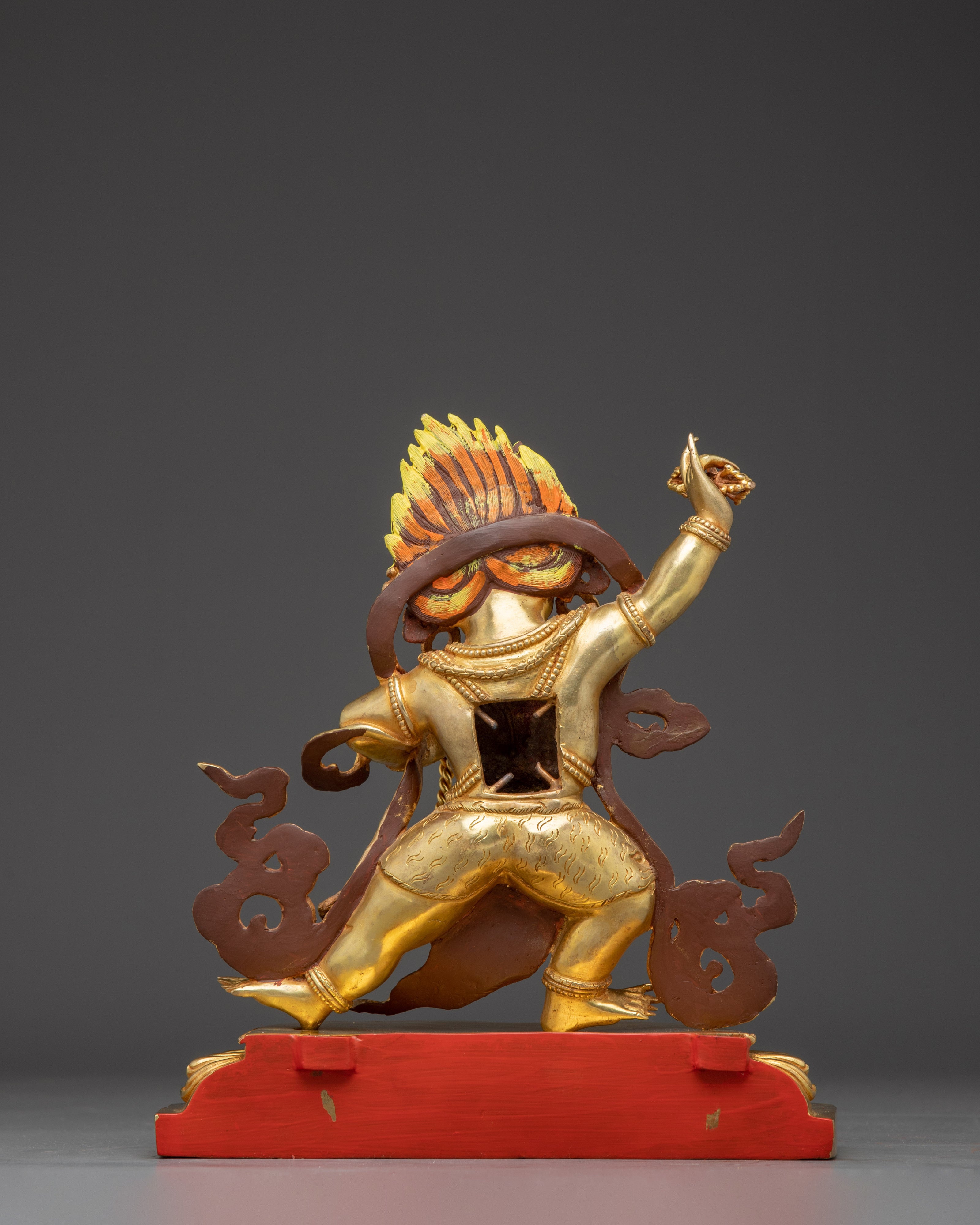 Himalayan Vajrapani Statue | Nepali Gold Gilded Statue