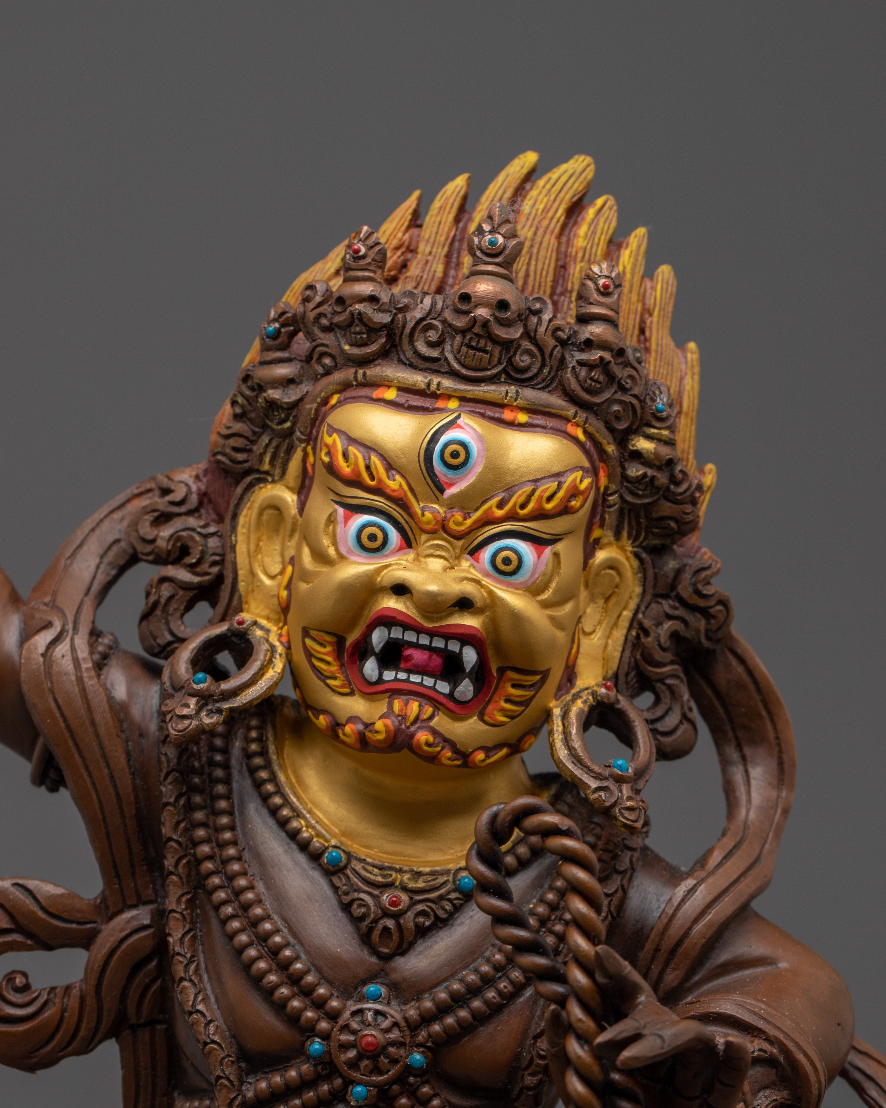 Vajrapani, Protector of Enlightenment | Nepali Crafted Icon for Meditation
