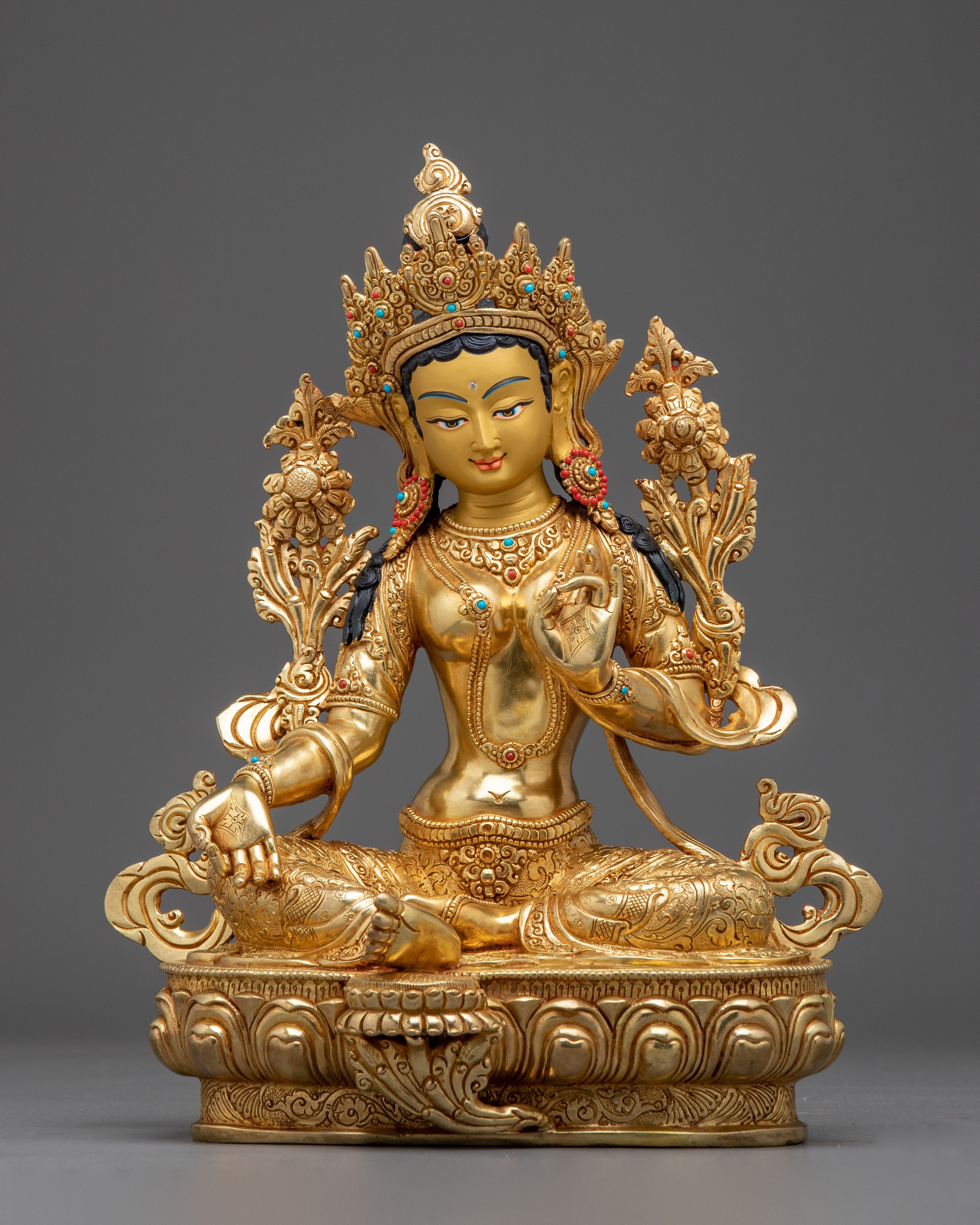 Green Tara Statue: The Buddhist Compassionate Goddess