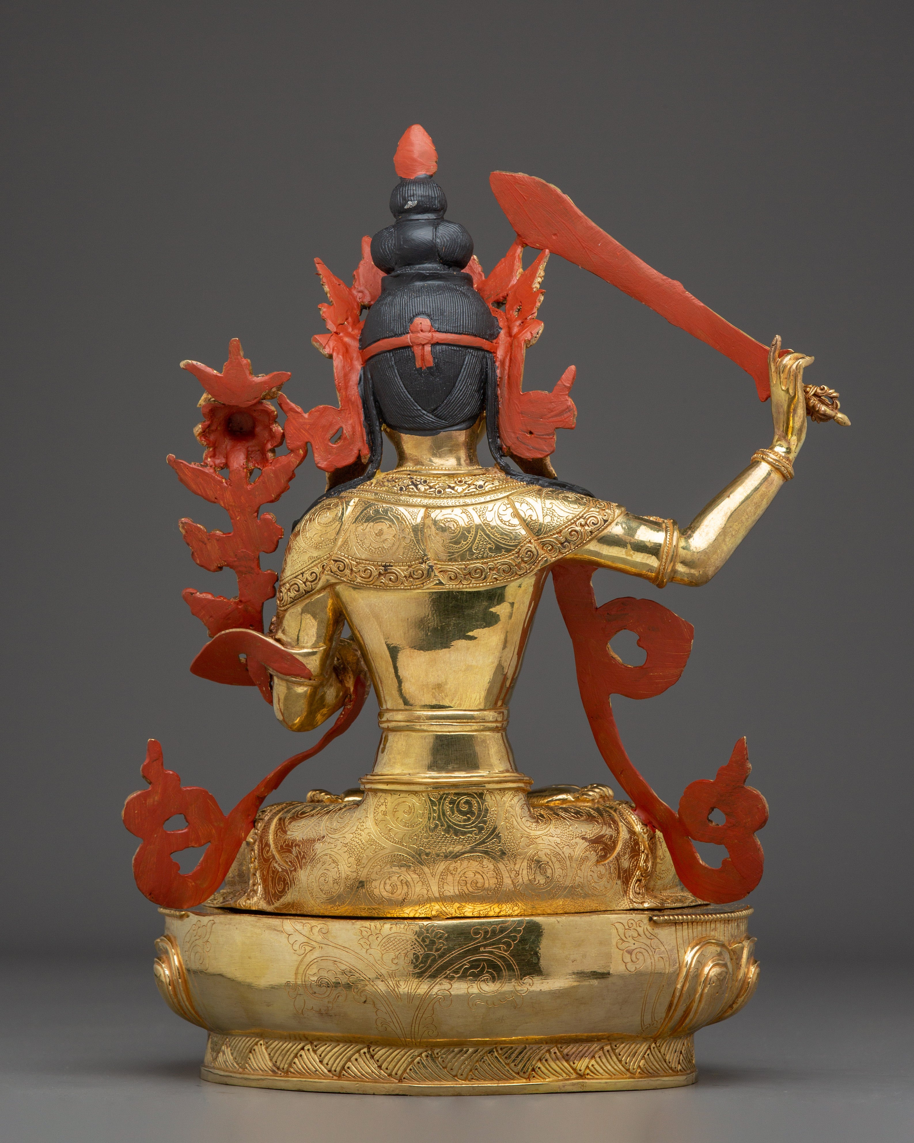 Manjushri Art, Guardian of Knowledge | Handcrafted Nepali Figure